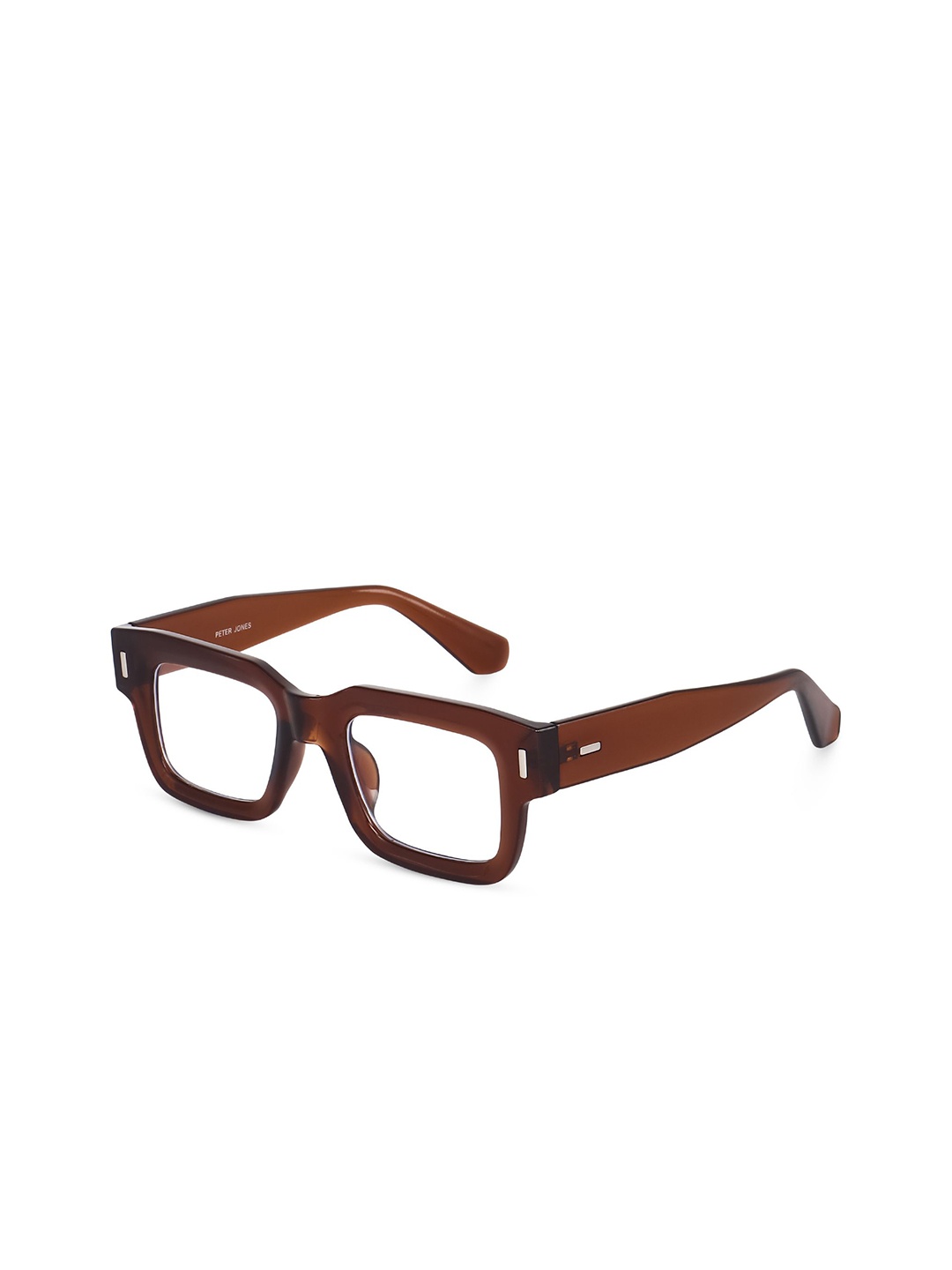 

Peter Jones Eyewear Unisex Full Rim Square Frames, Brown