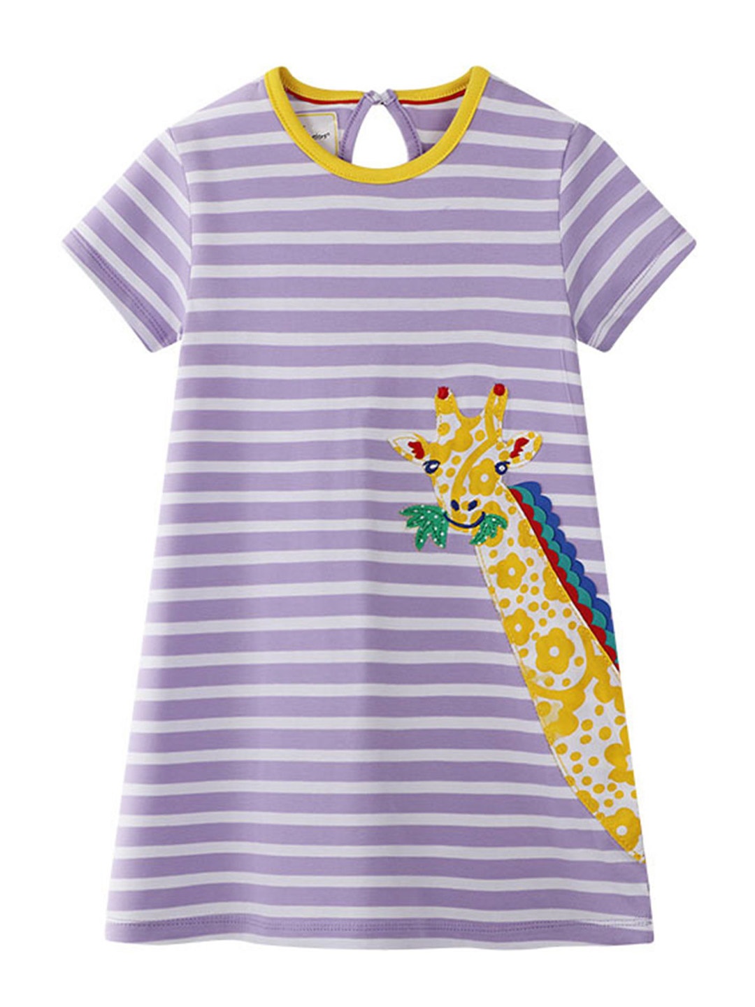 

LULU & SKY Striped A-Line Dress, Purple