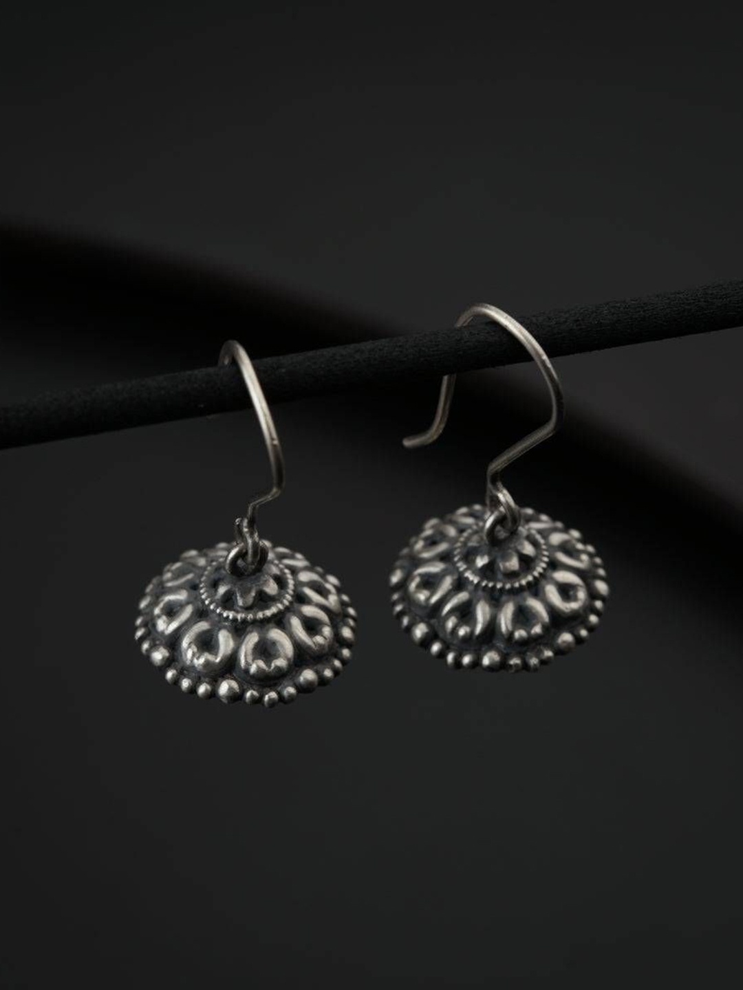 

House of Aadyaa Classic Drop Earrings, Silver