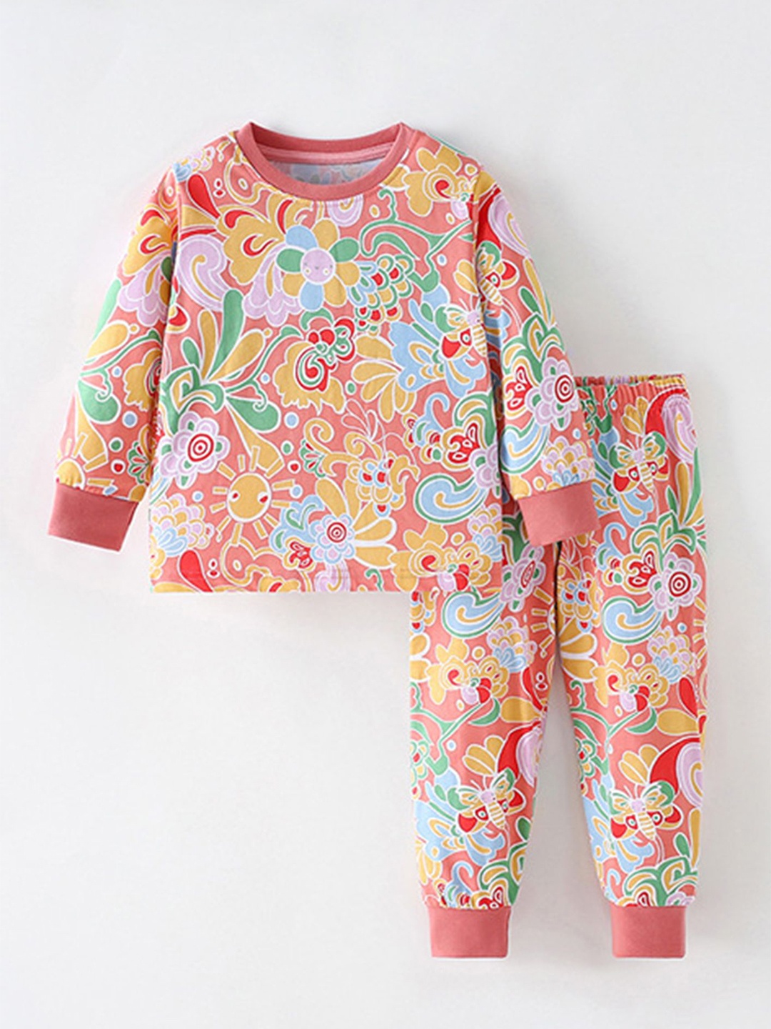 

LULU & SKY Girls Printed Nightdress, Pink