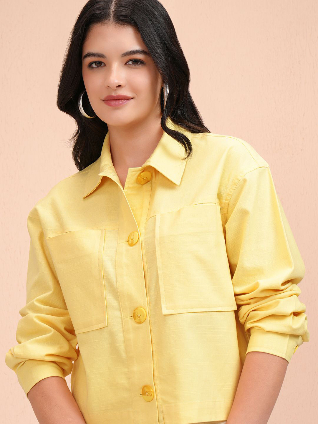 

Tokyo Talkies Women Opaque Casual Shirt, Yellow