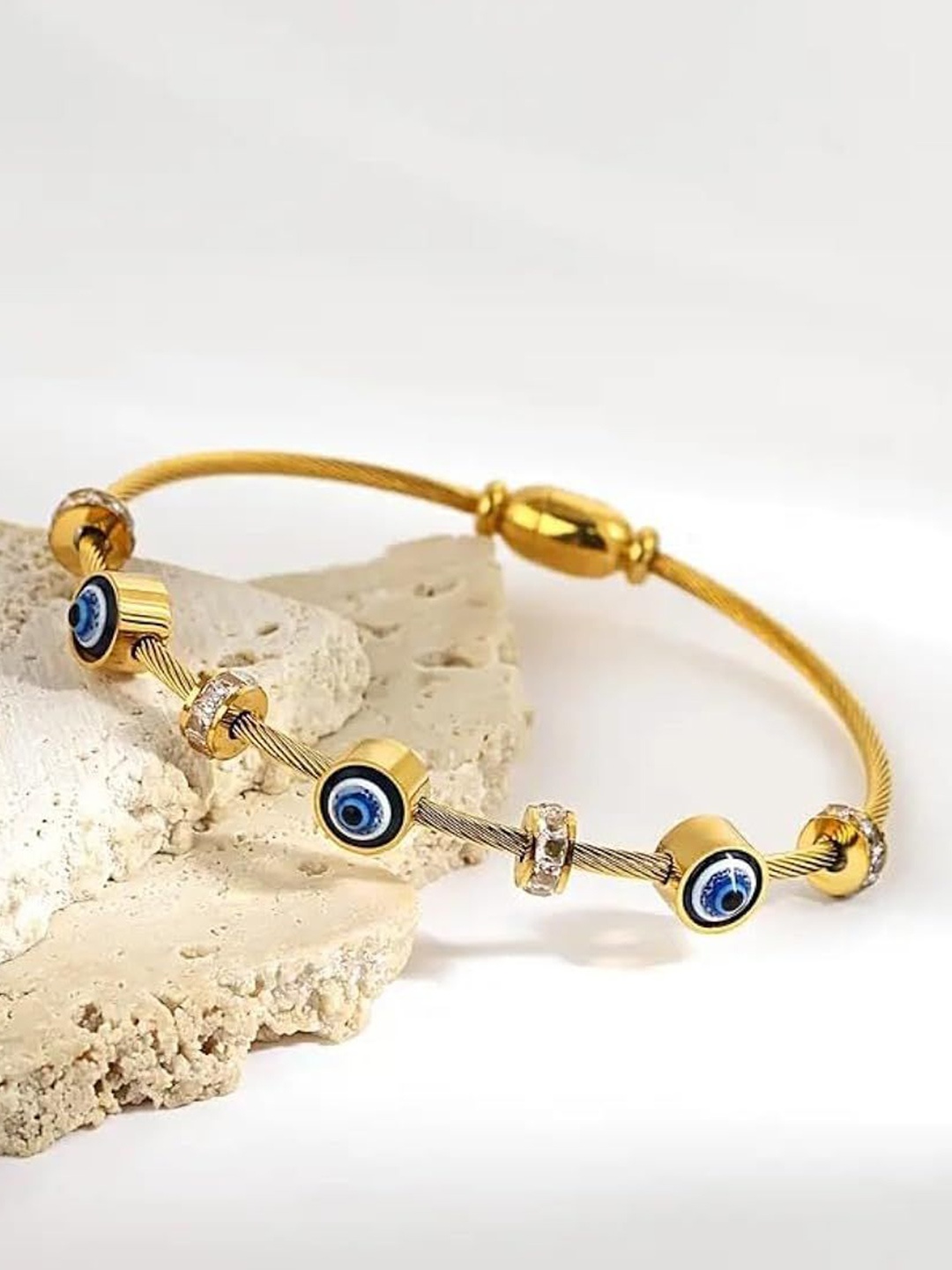 

ANJNI CREATION Women Gold-Plated Bangle-Style Bracelet