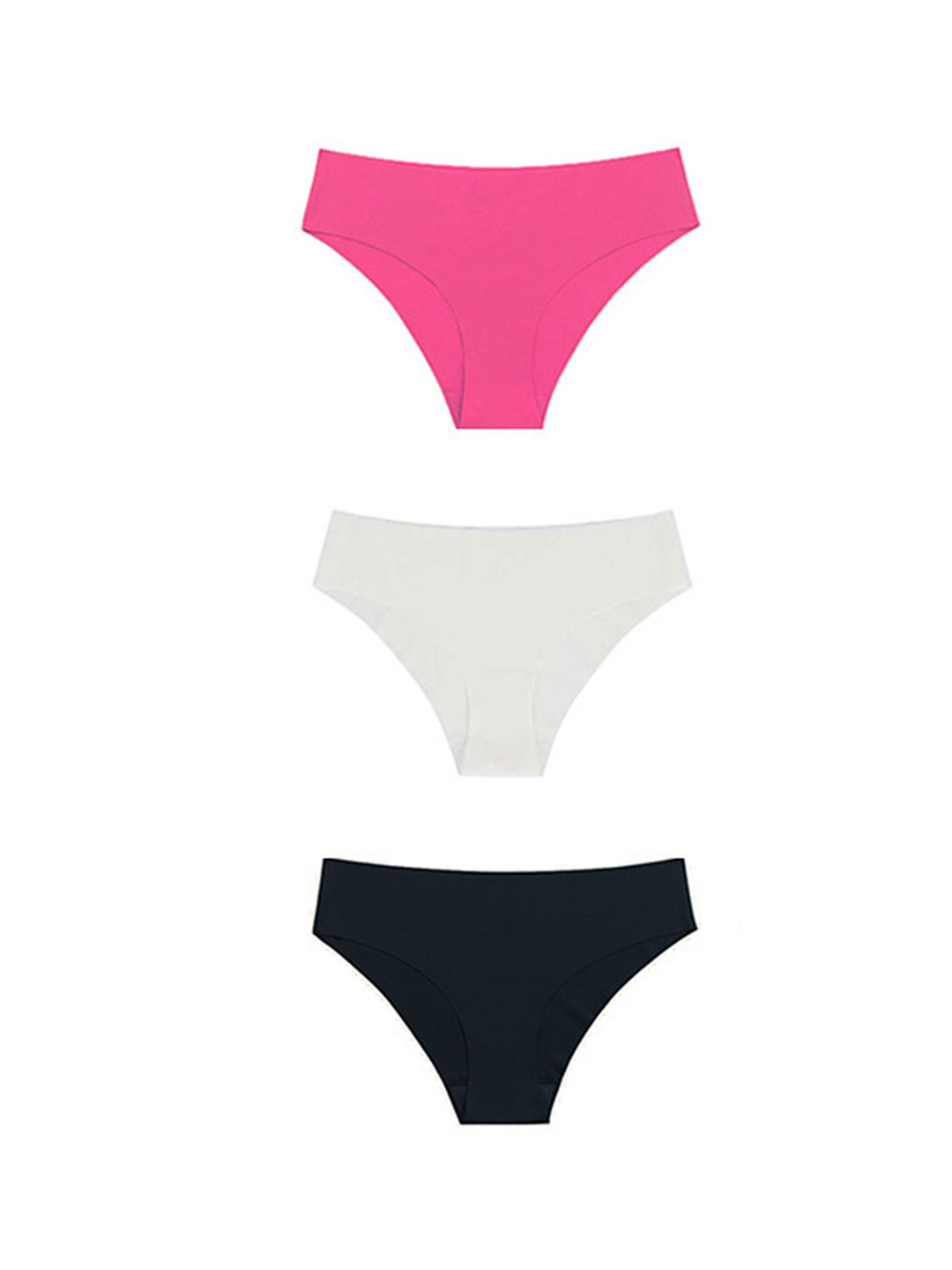 

LULU & SKY Women Pack Of 3 Low-Rise Basic Briefs JK643301405886, Pink