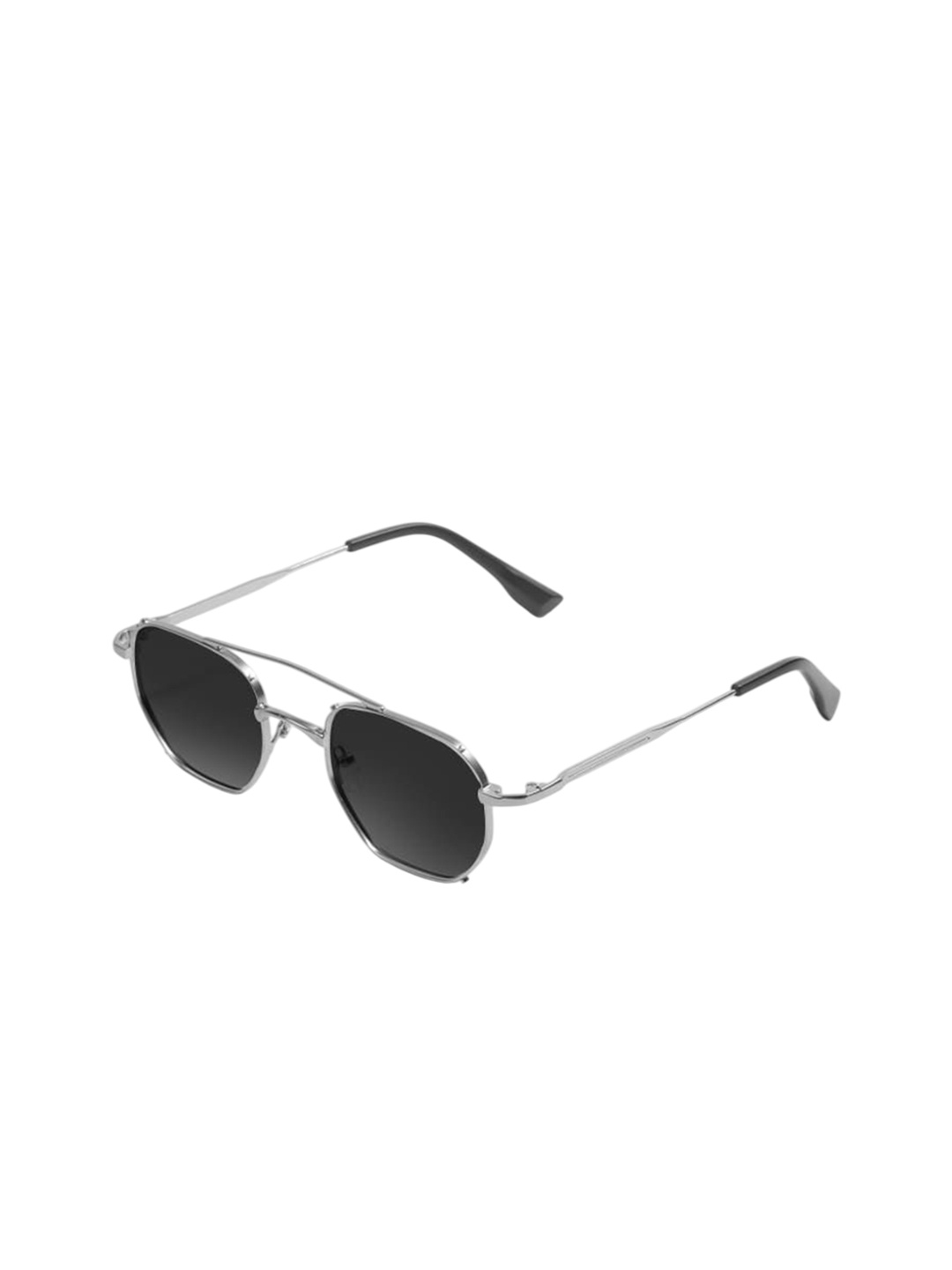 

SAM & MARSHALL Unisex Square Sunglasses with Polarised and UV Protected Lens, Black