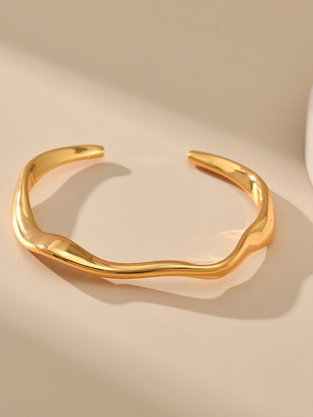 

Just Lil Things Curved Cuff Bracelet, Gold