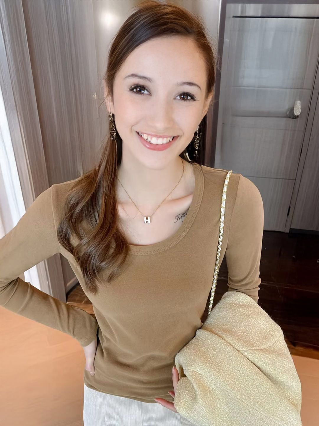 

StyleCast Top, Brown