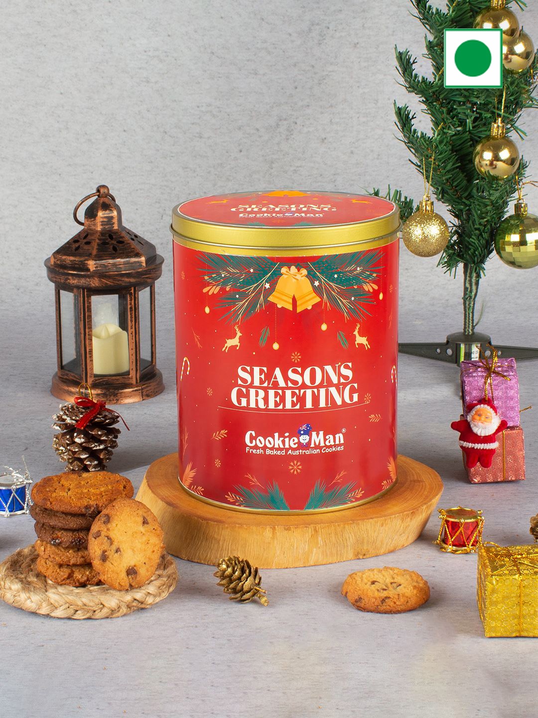 

Cookieman Christmas Assorted Cookies, Red
