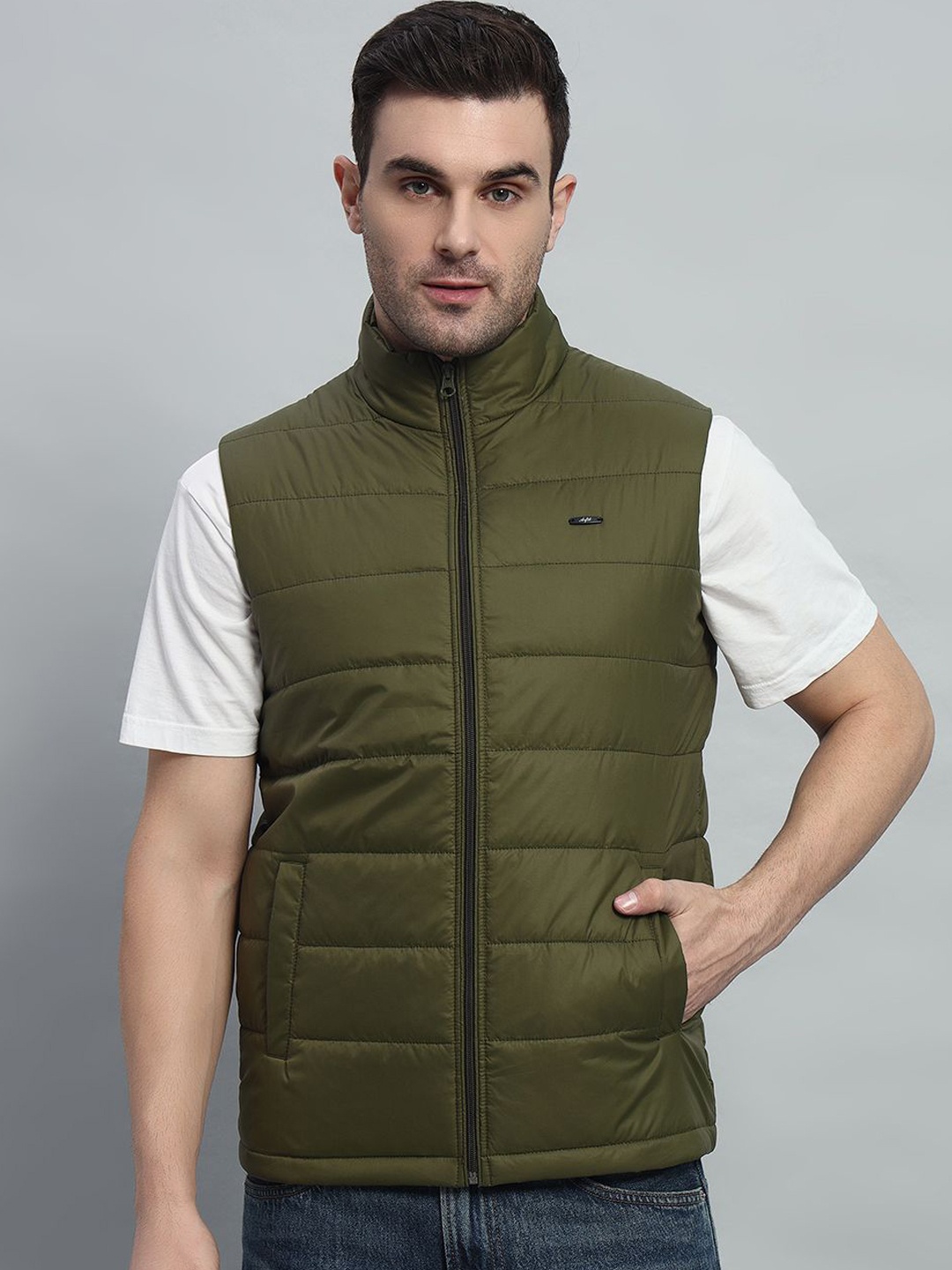 

AR-FIT Men Polyester Lightweight Padded Jacket, Green