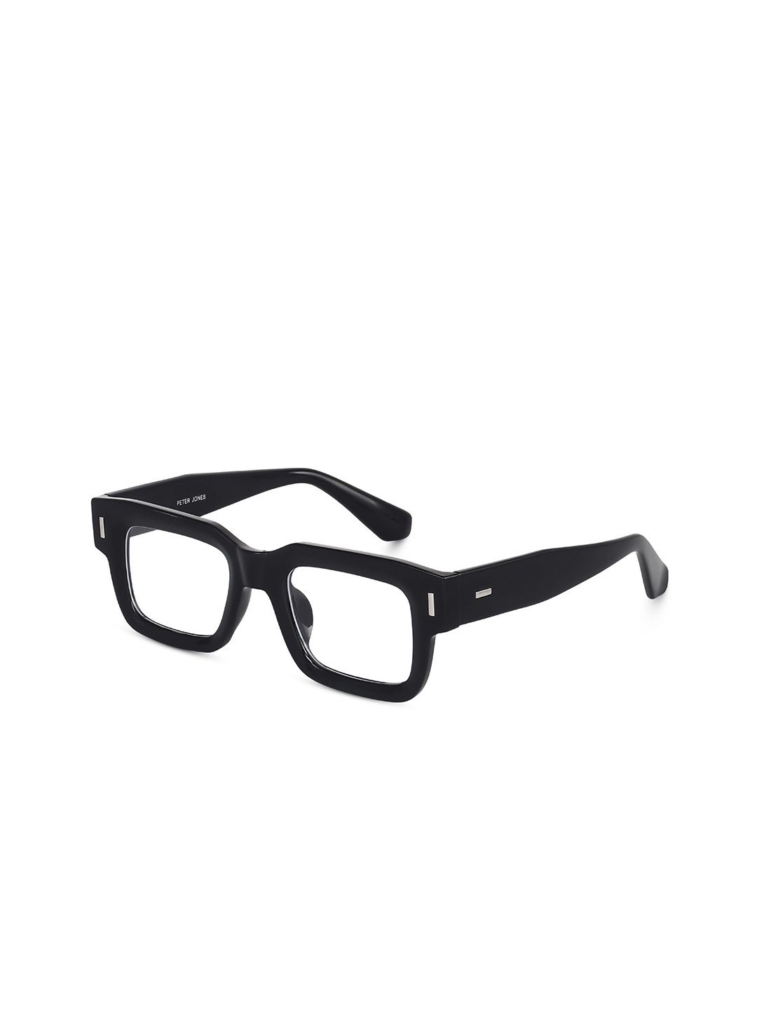 

Peter Jones Eyewear Unisex Full Rim Square Frames, Black