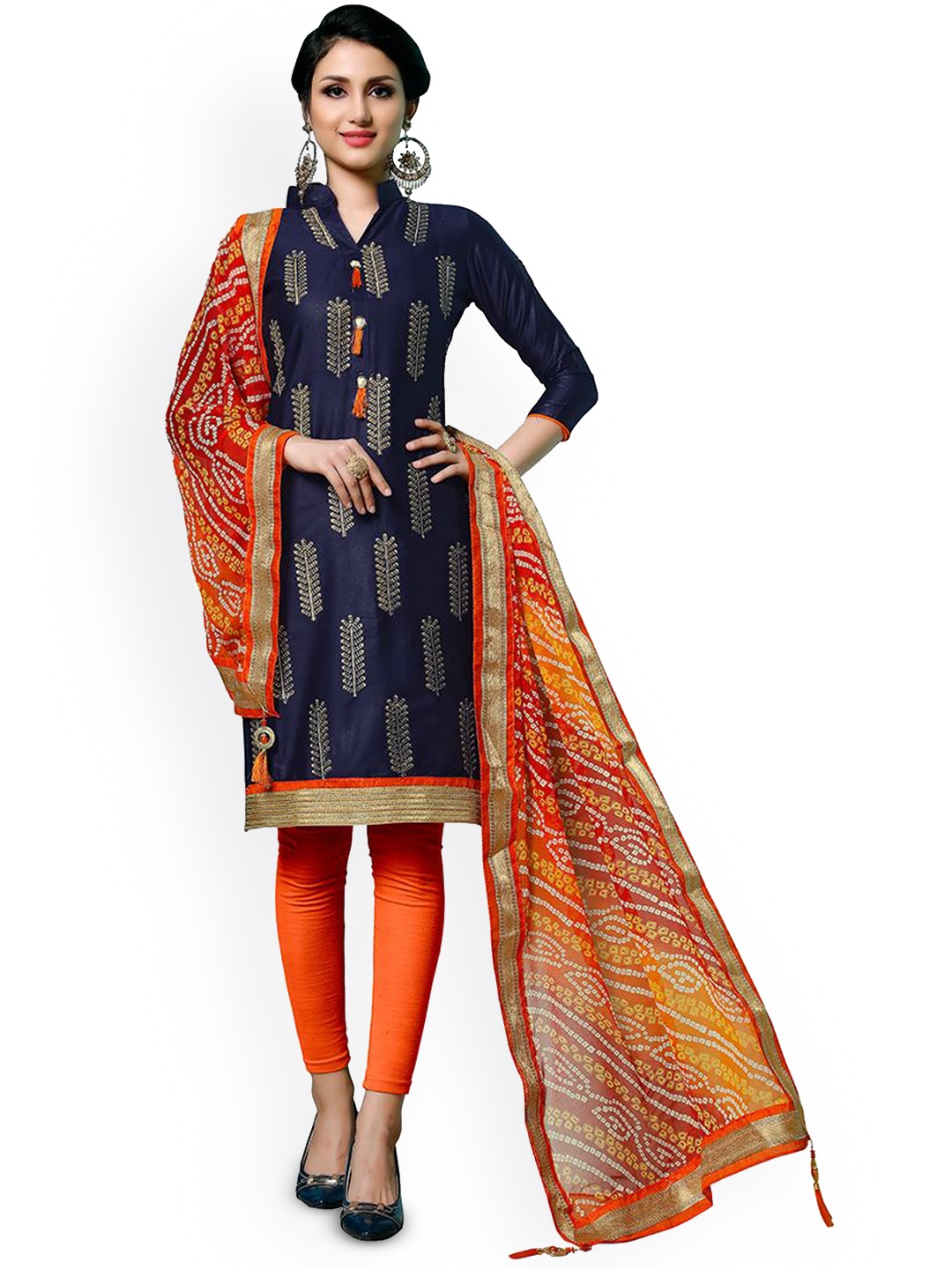 

Maroosh Embroidered Unstitched Dress Material, Blue