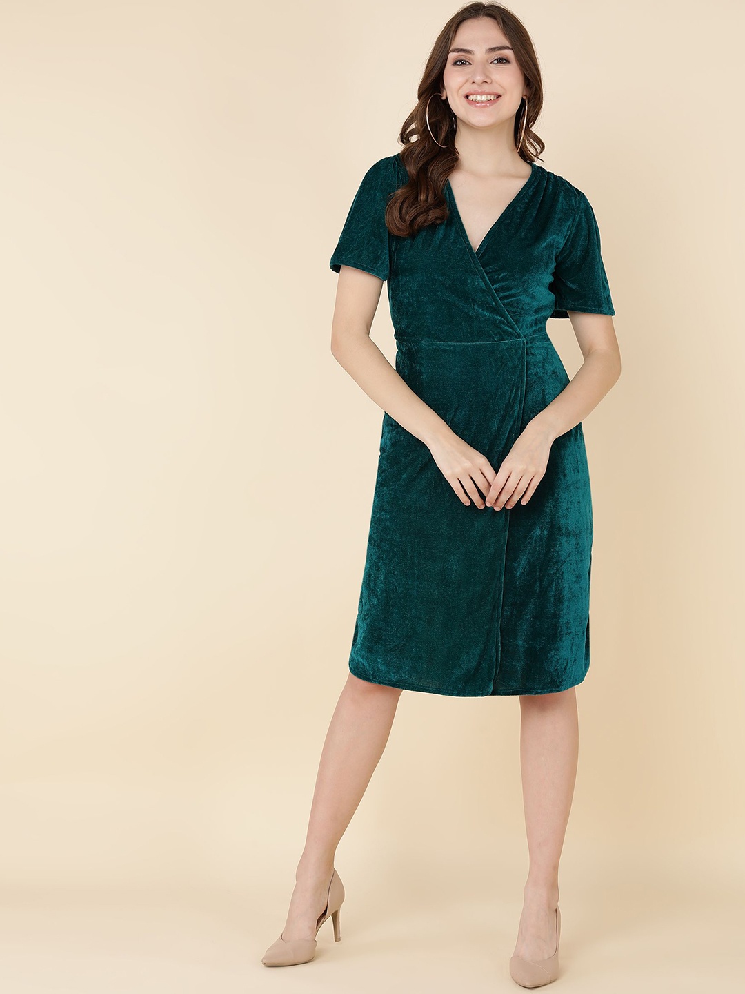

DODO & MOA Georgette Dress, Green
