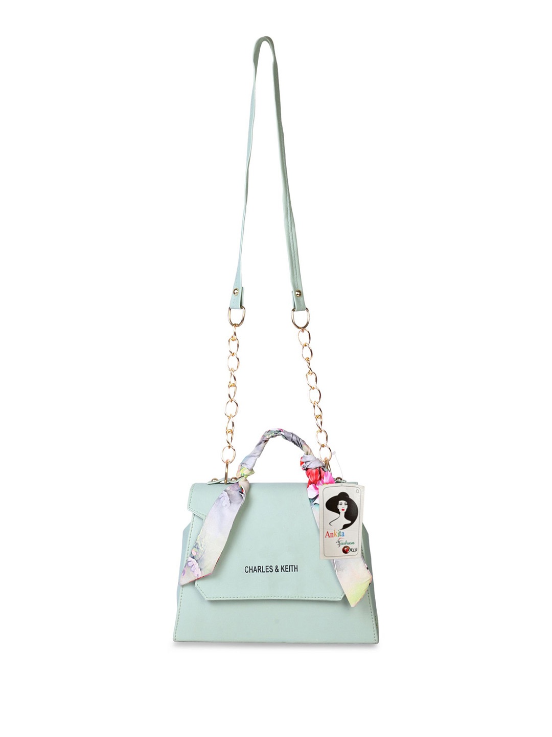 

DressBerry Textured PU Bucket Sling Bag, Green