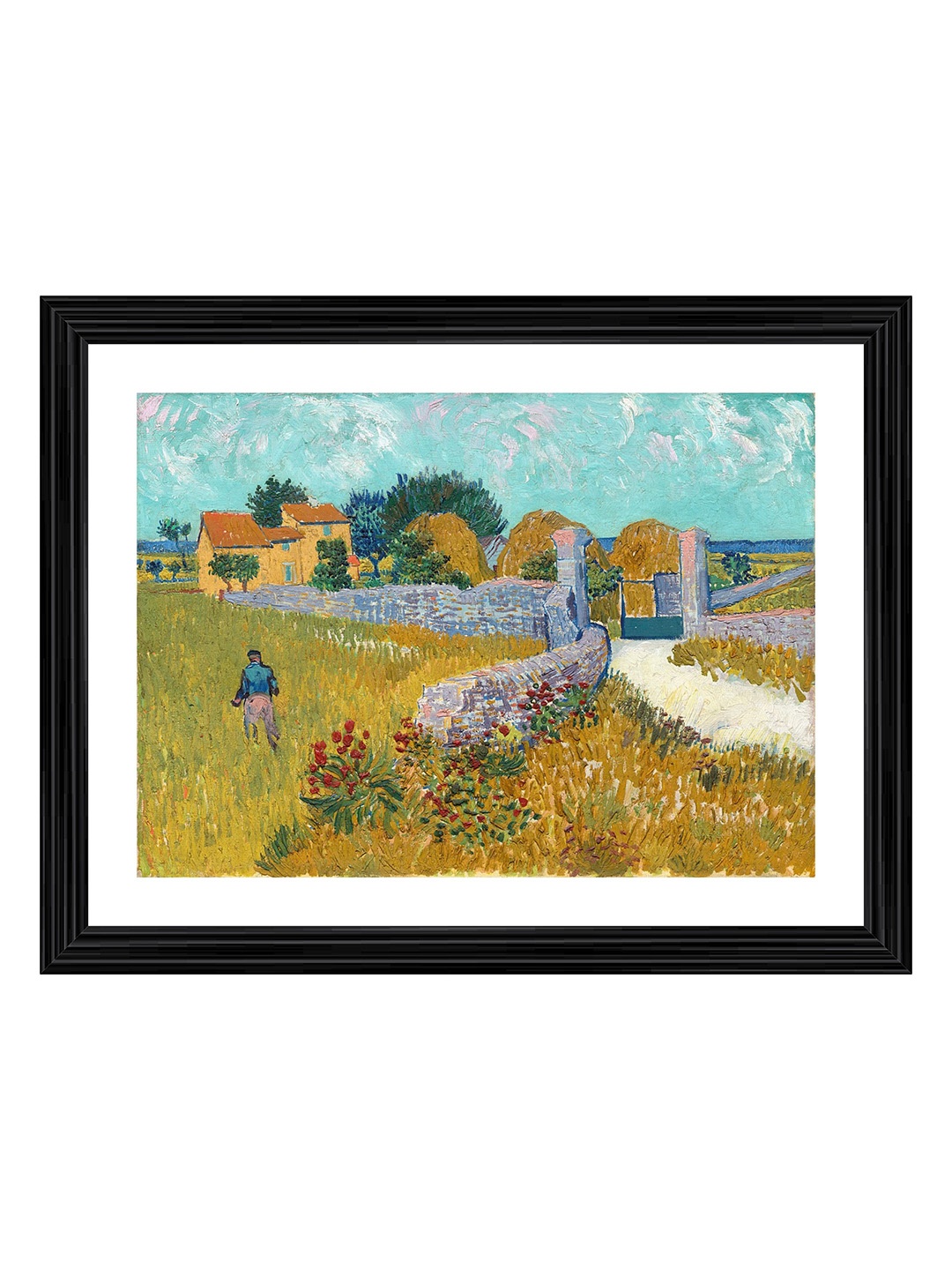 

Adventures India Green & Blue Wooden Painting Wall Art