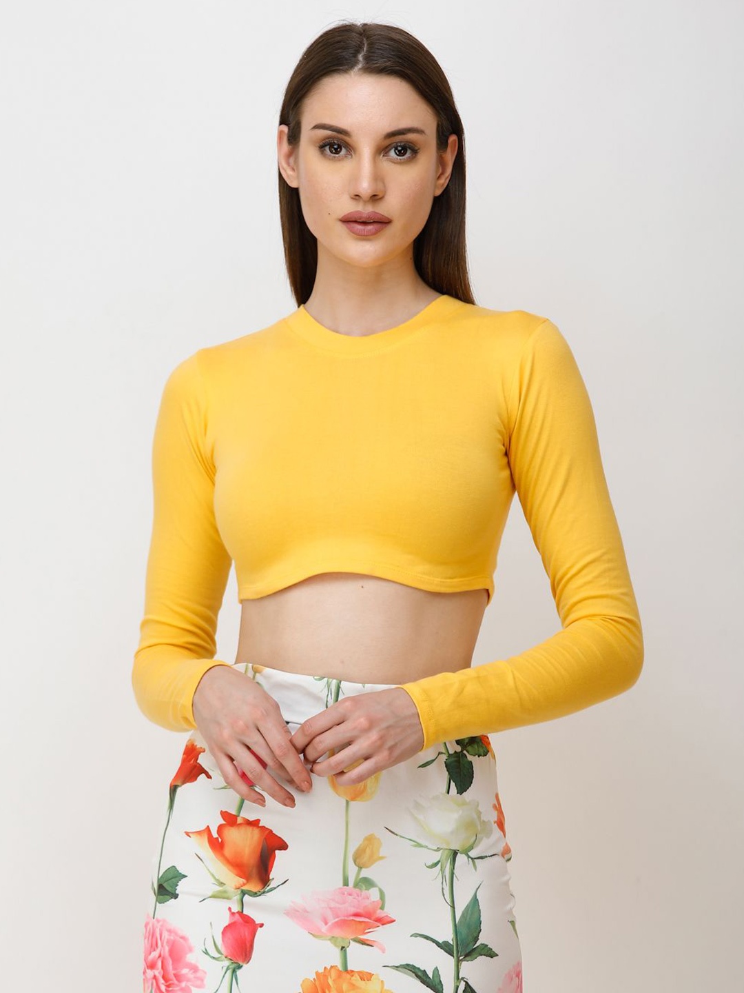 

SCORPIUS Crop Top, Yellow