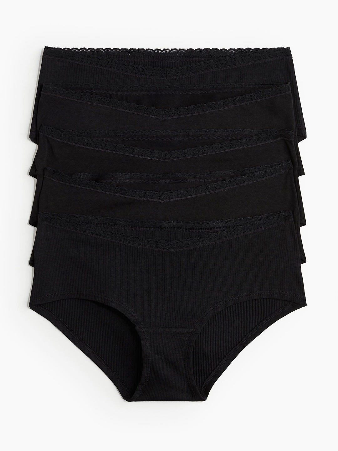 

H&M Mama 5-Pack Hipster Briefs, Black
