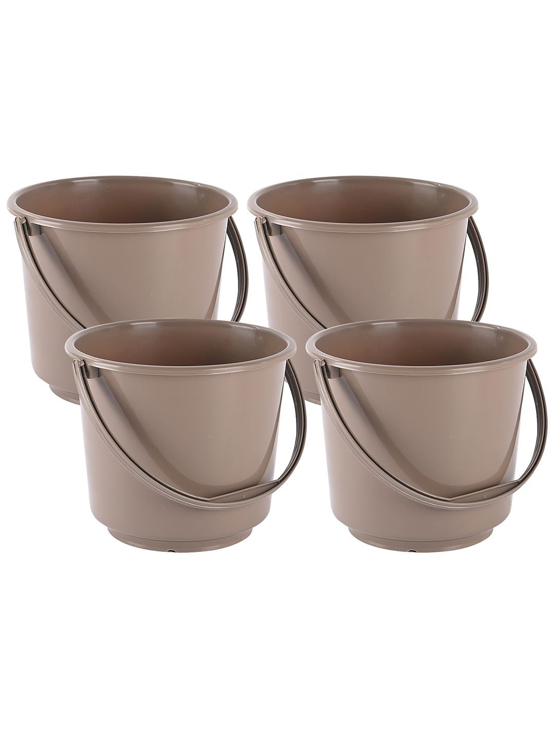 

Kuber Industries Brown 4 Pieces Multi Purpose Small Bucket- 5ltr