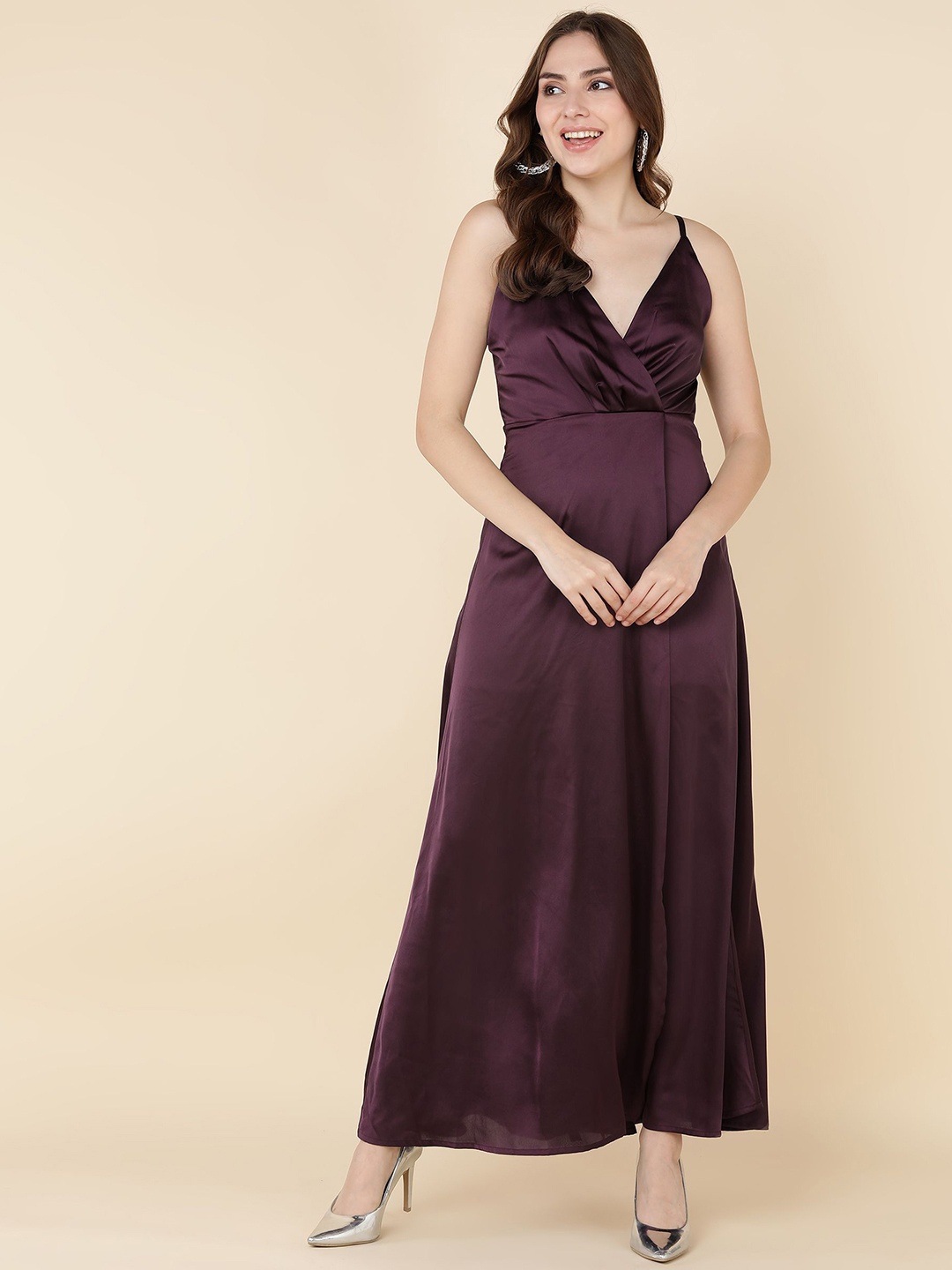 

DODO & MOA Georgette Maxi Dress, Maroon