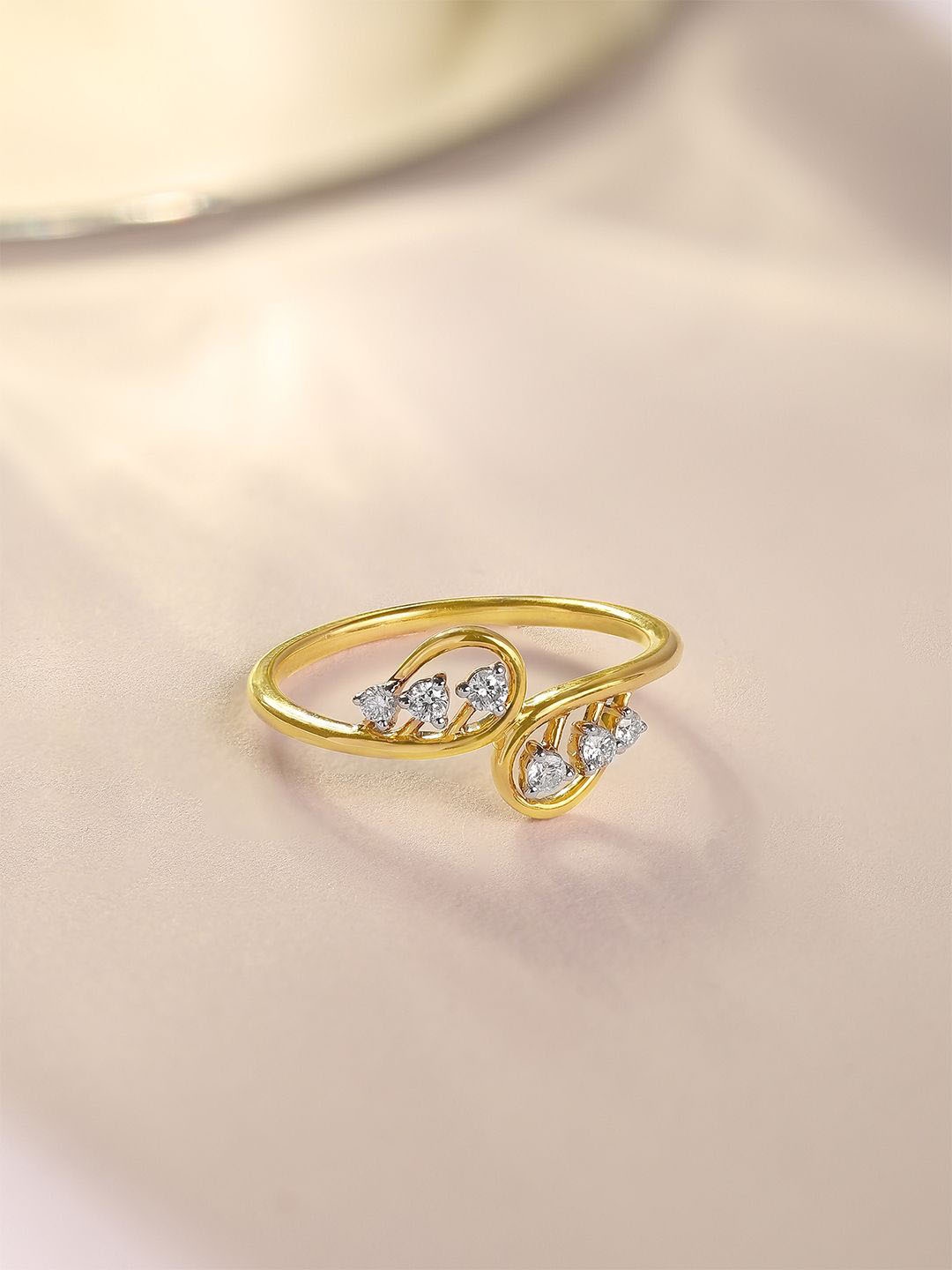 

Mia by Tanishq Women 14KT Finger Ring Diamond 1.76 g, Gold