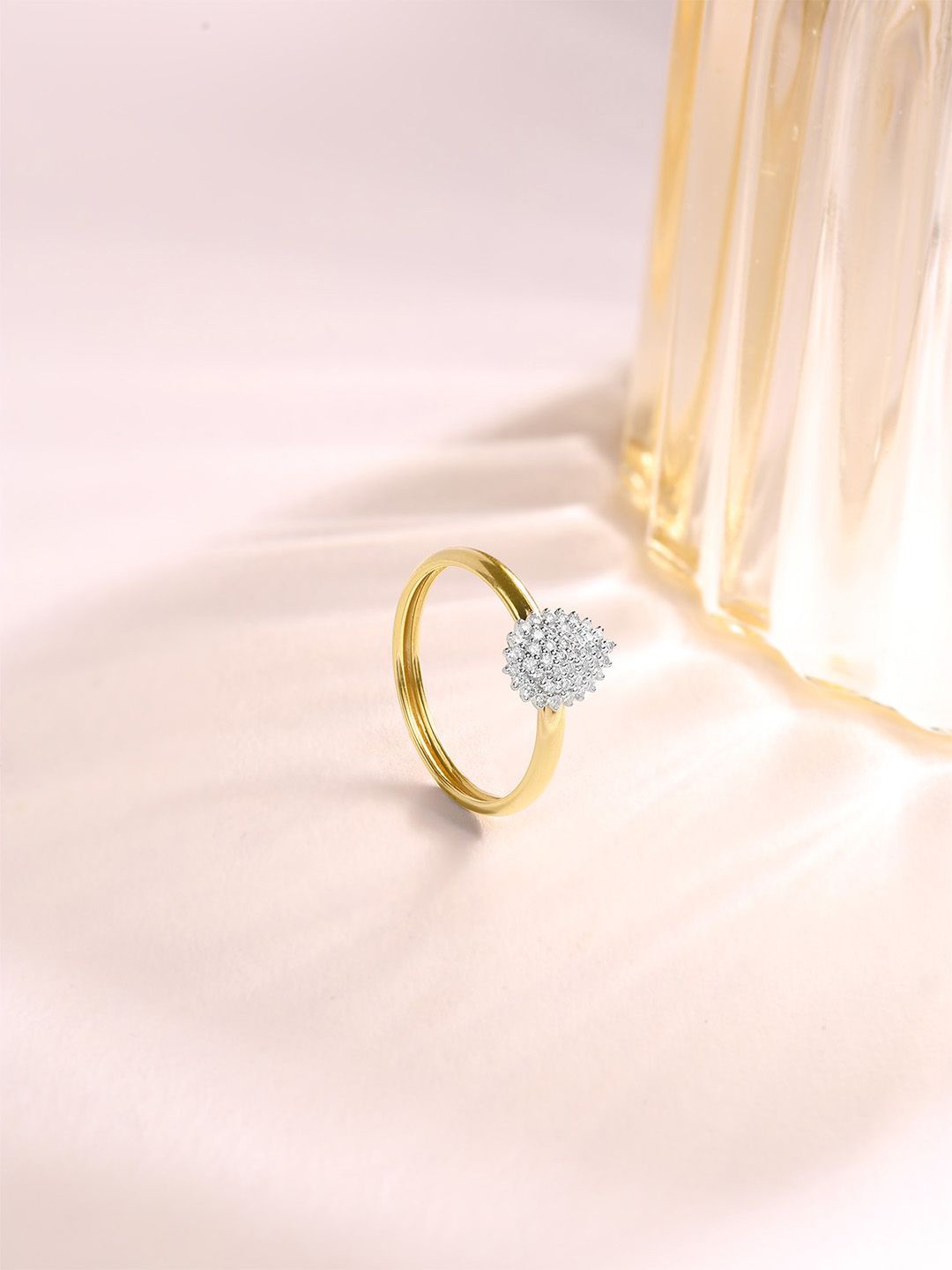 

Mia by Tanishq 14KT Finger Ring Diamond-1.18g, Gold