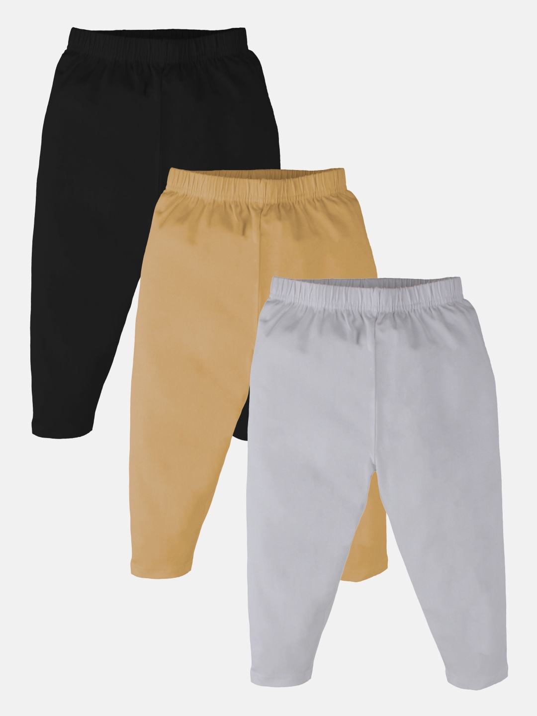 

KiddoPanti Pack of 3 Capri Leggings, Grey