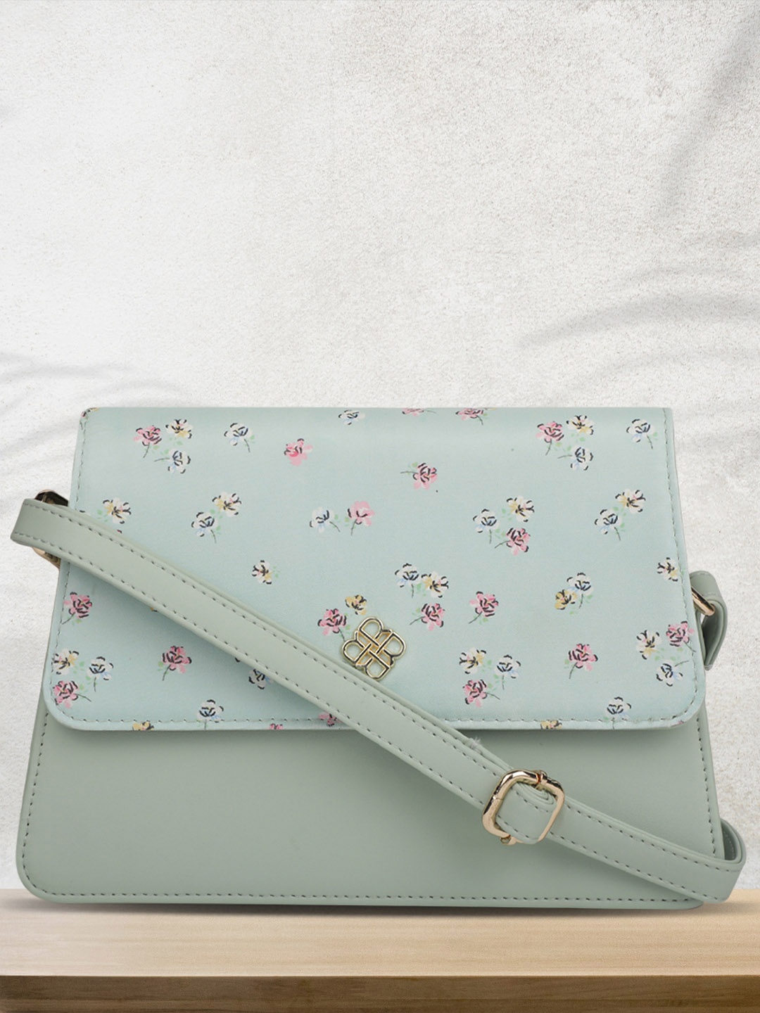 

Marie Claire Women Floral Printed Crossbody Sling Bag, Green