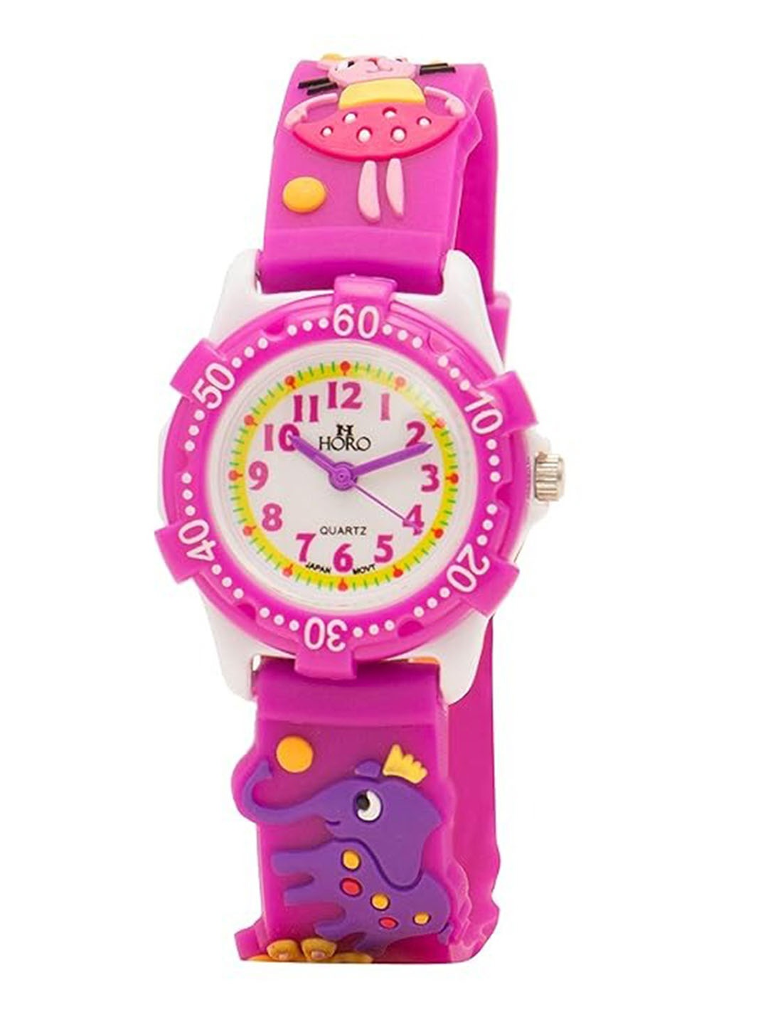 

Horo Men Printed Dial & Straps Analogue Watch K505, White