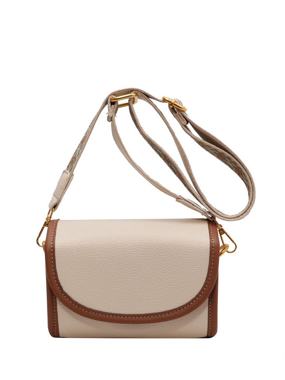 

Diva Dale Women Textured Crossbody Sling Bag, Beige