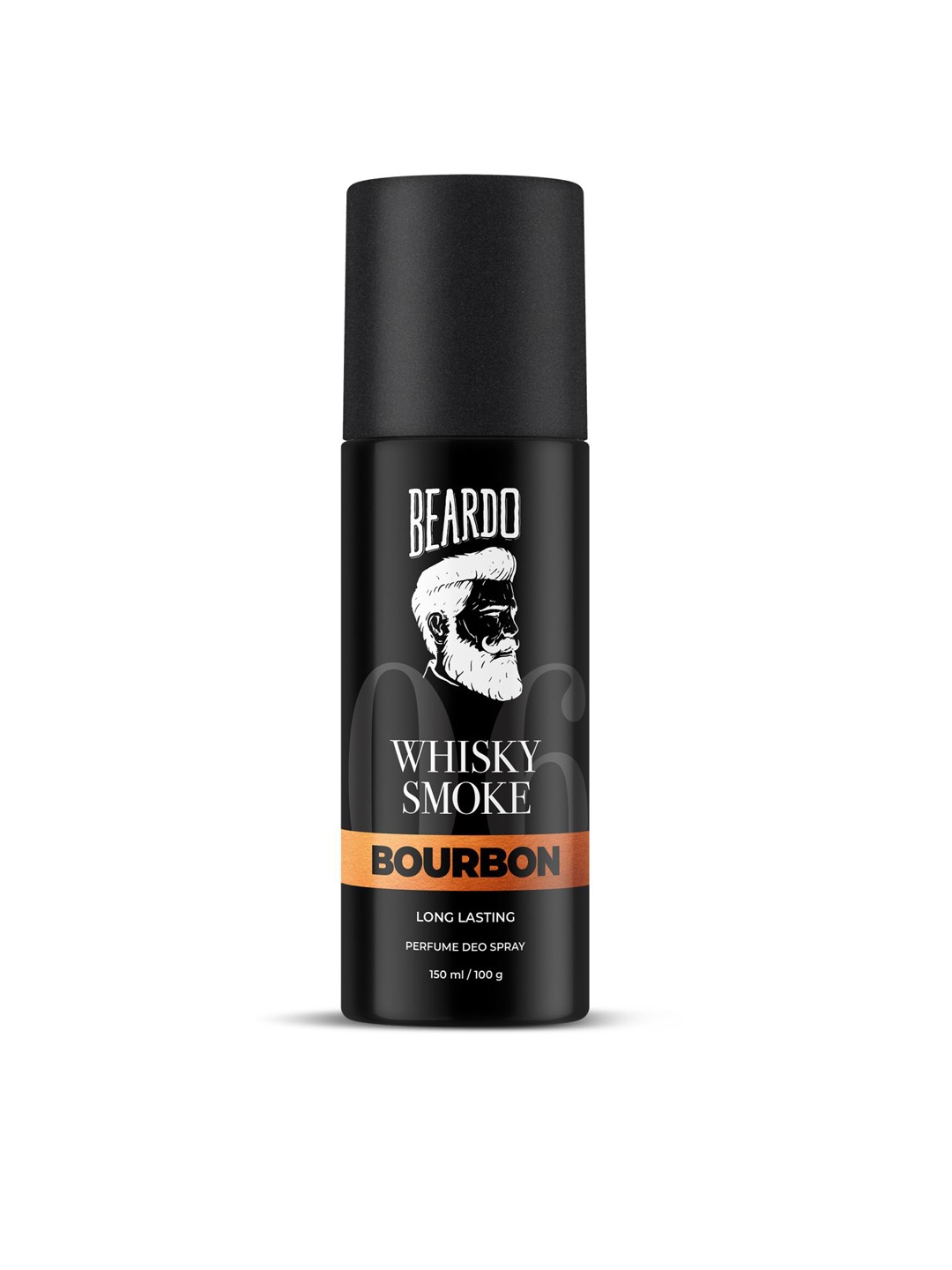 

BEARDO Men Whisky Smoke Bourbon Strong & Long Lasting Perfume Deo Spray - 150ml/100g, Black