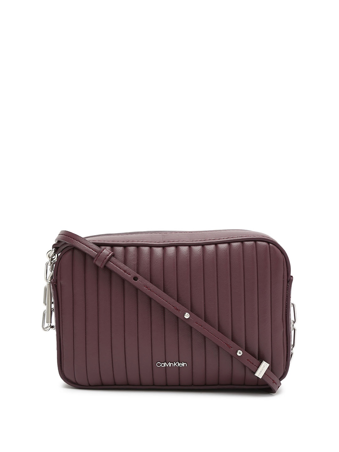 

Calvin Klein Women Solid Crossbody Sling Bag, Purple