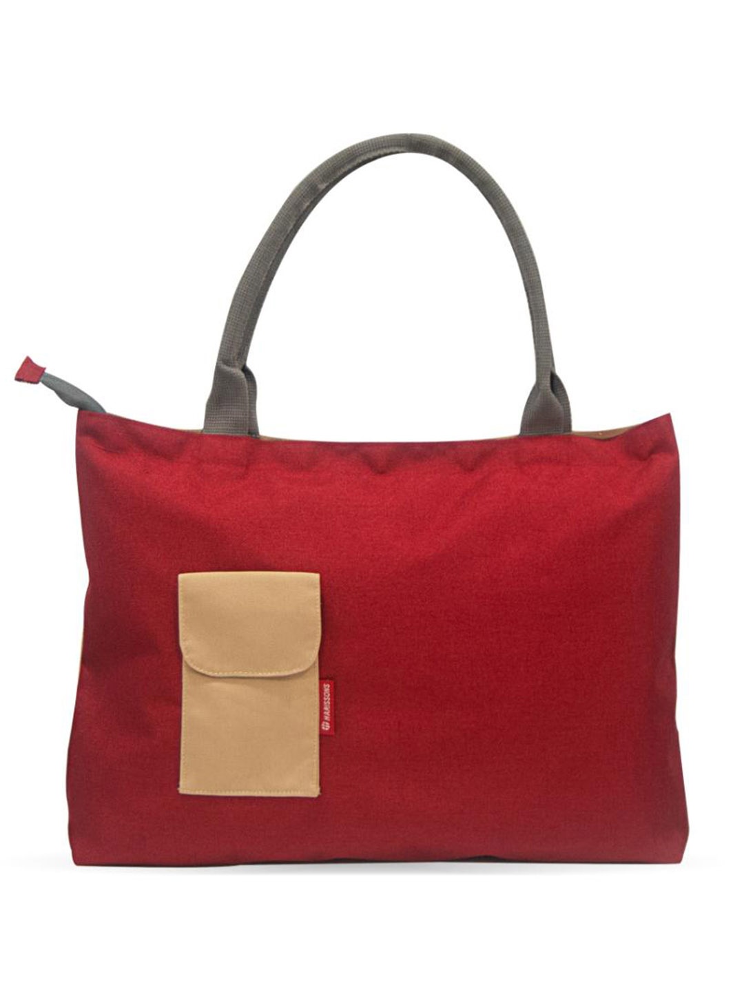 

Harissons Unisex Colourblocked Structured Shoulder Bag, Red