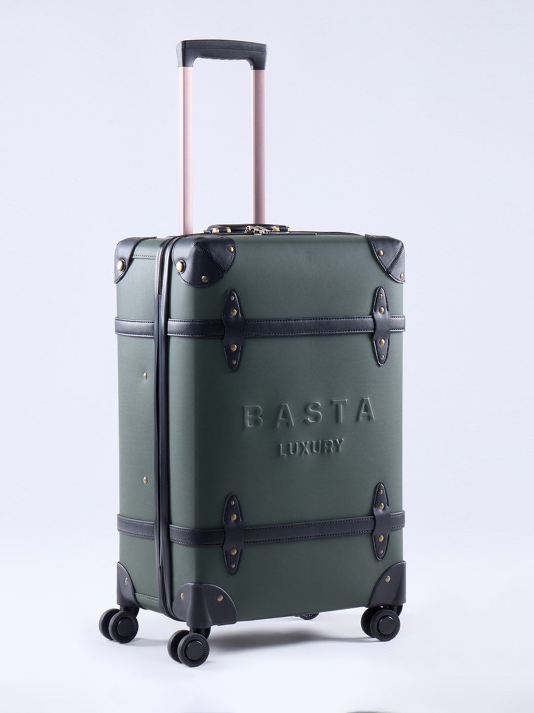 

BASTA LUXURY Hard Sided Medium Trolley Bag, Green