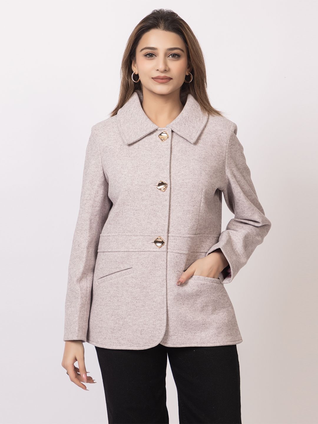 

GFO Stylish Winter Blazer, Lavender