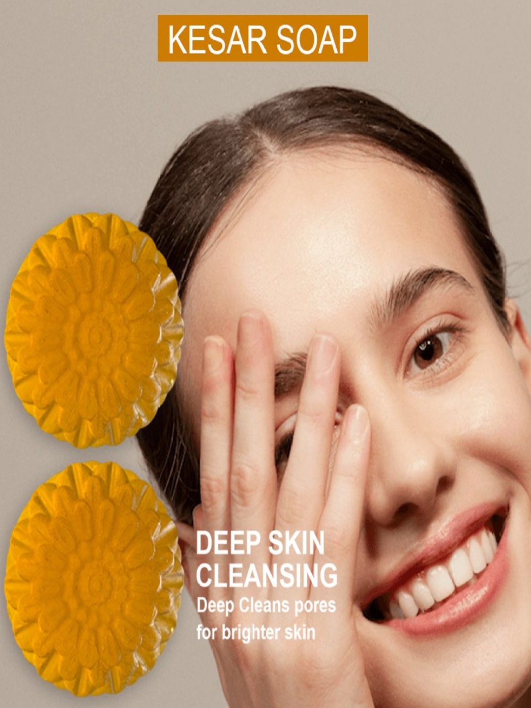 

GROOVY Set Of 2 Carrot Cleanse Kesar Bath Bar - 100 g Each, Yellow