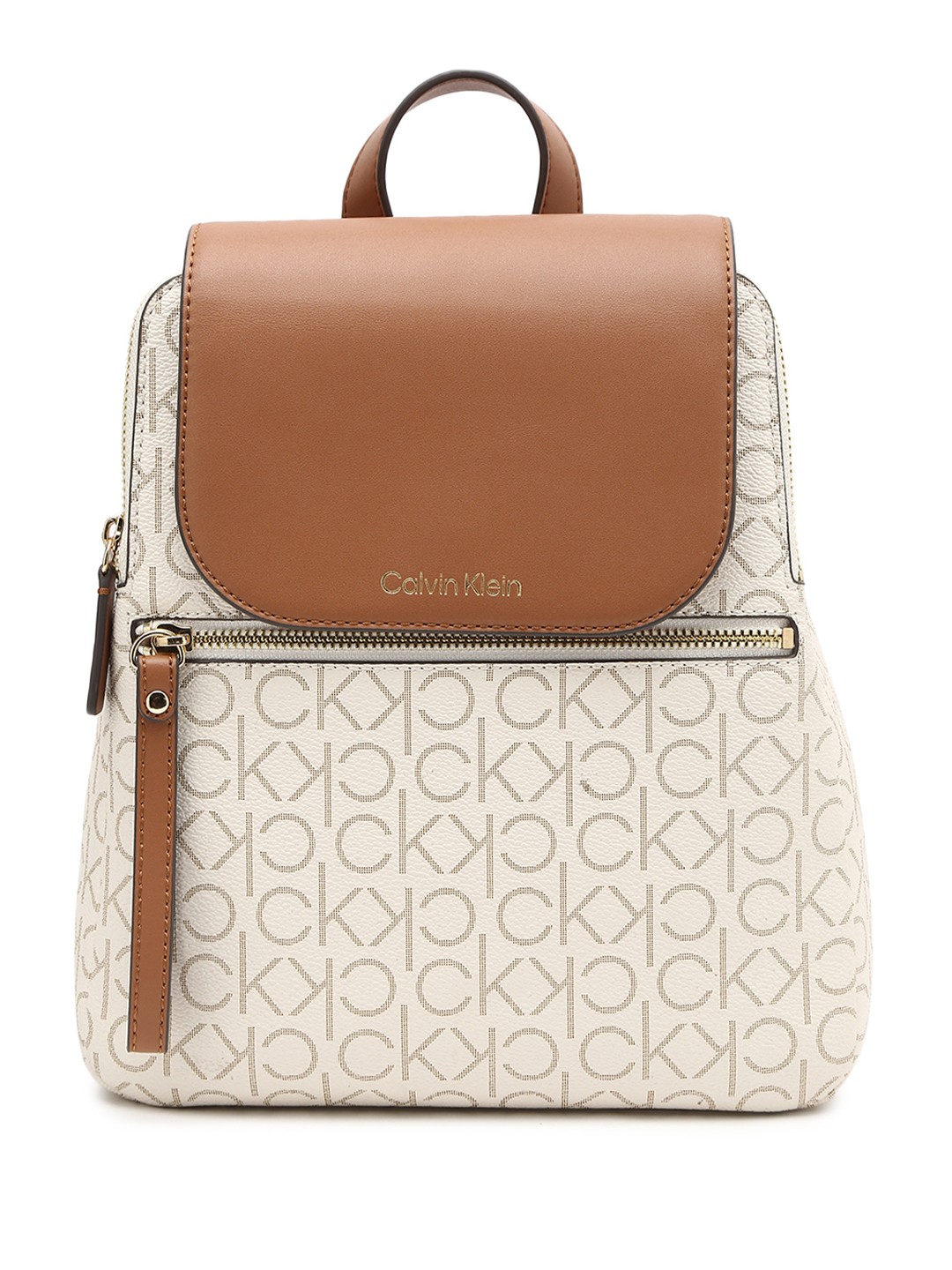 

Calvin Klein Women Typography Printed Backpack, White