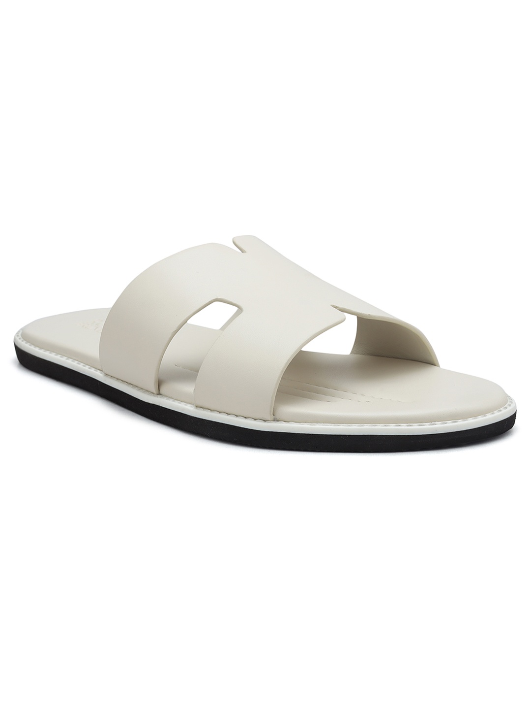 

ROSSO BRUNELLO Men Leather Comfort Sandals, White