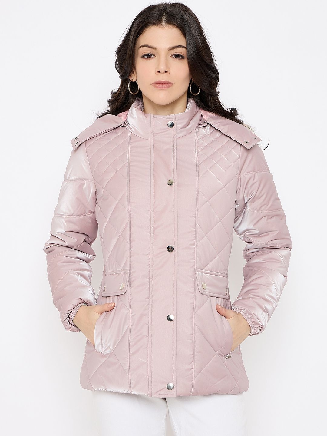 

Duke Women Polyester Quilted Jacket, Pink