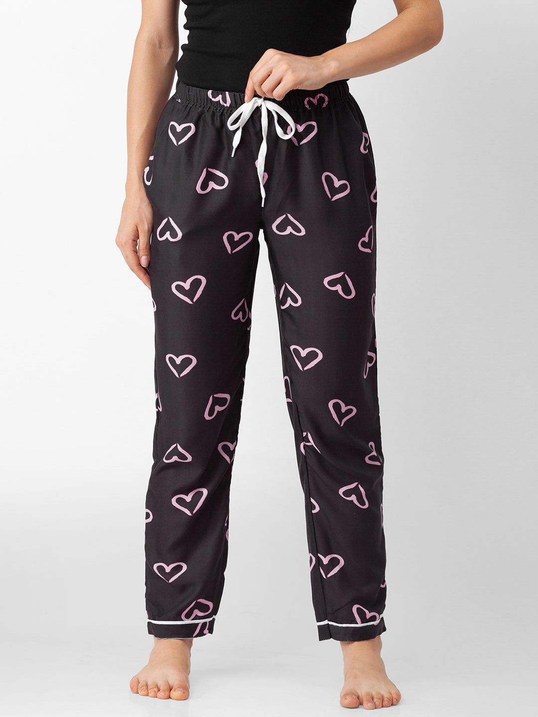 

NOIRA WomenPack Of 2 Printed Lounge Pants, Black