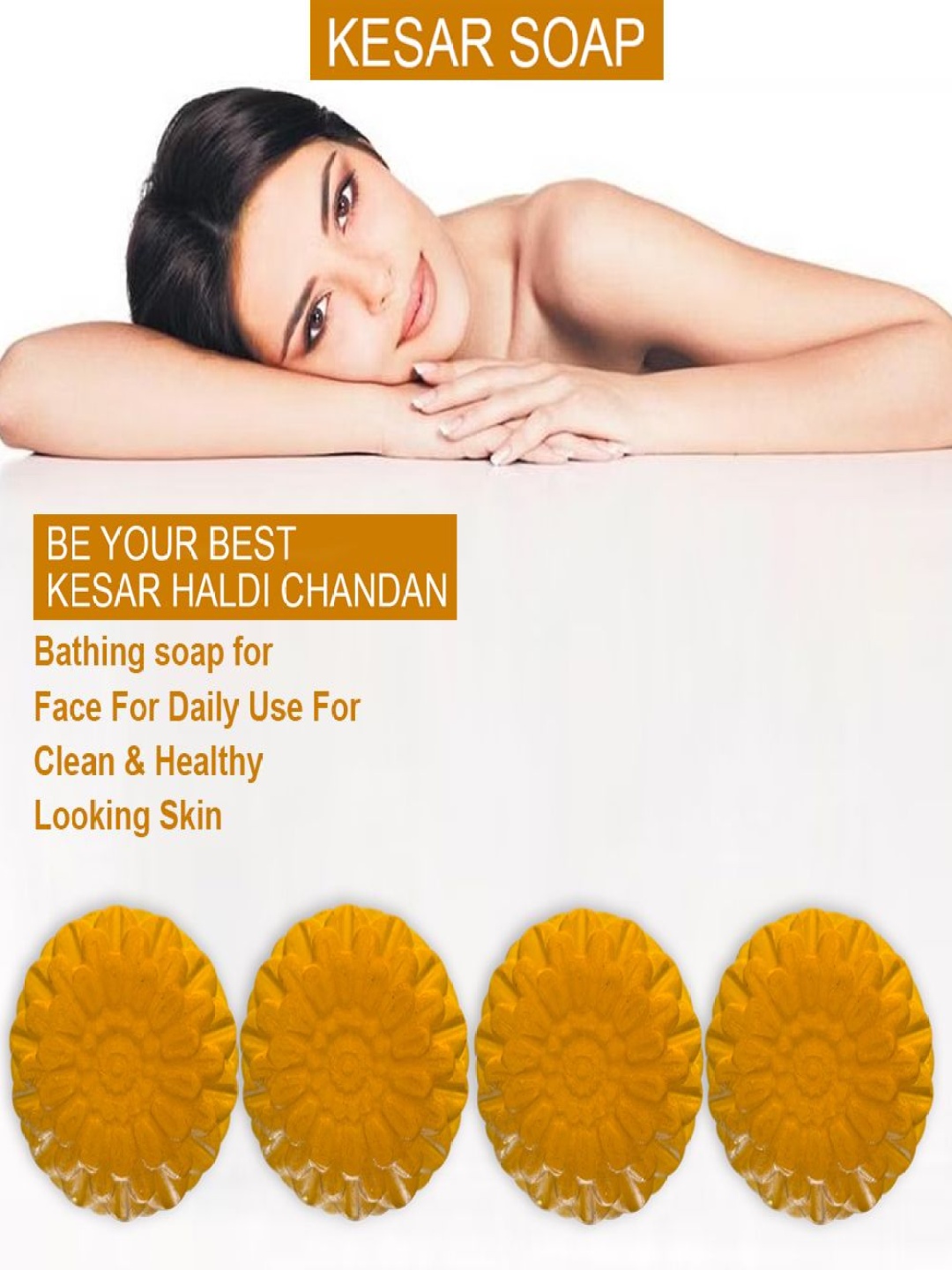 

GROOVY Set Of 4 Lime Splash Kesar Bar - 100 g Each, Yellow