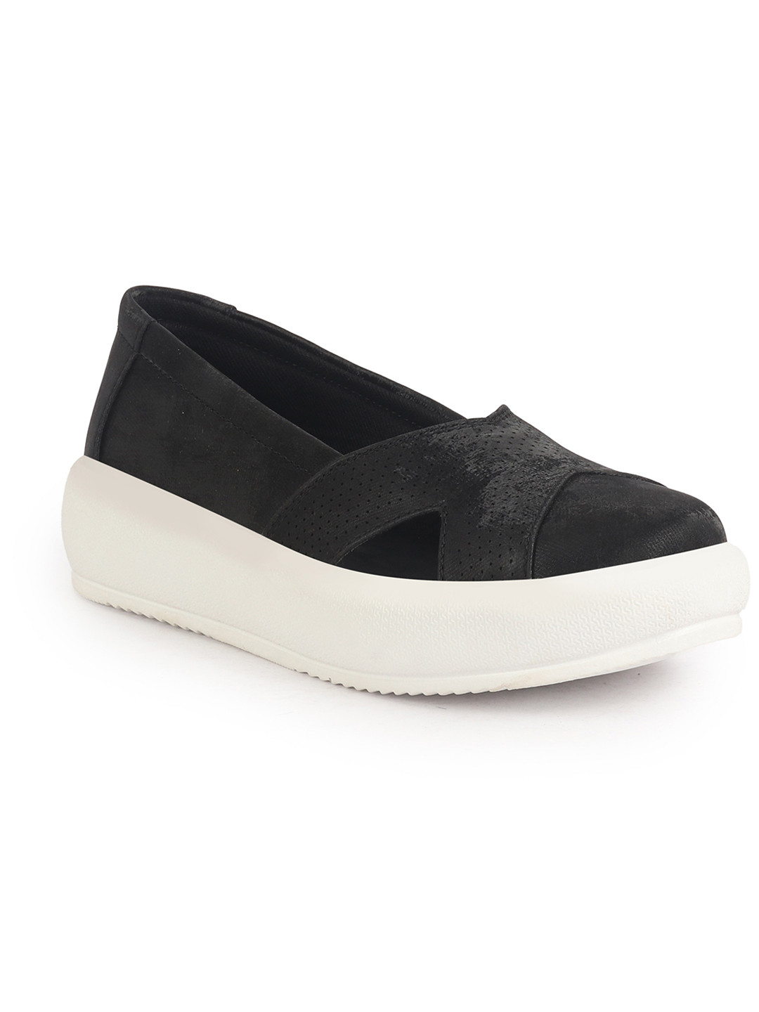 

FAUSTO Women Colourblocked Lightweight Sneakers, Black