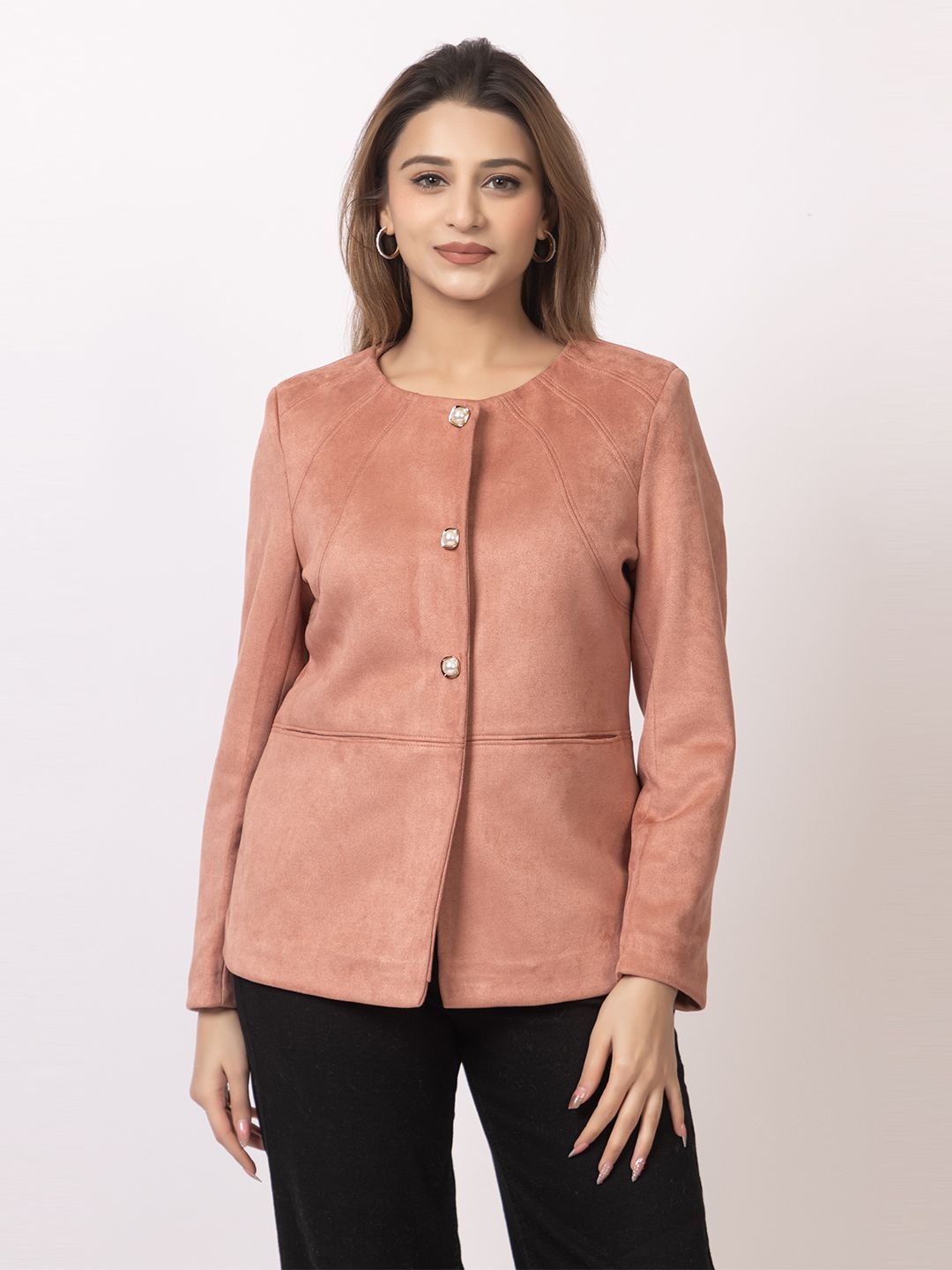 

GFO Single Breasted Blazer, Peach