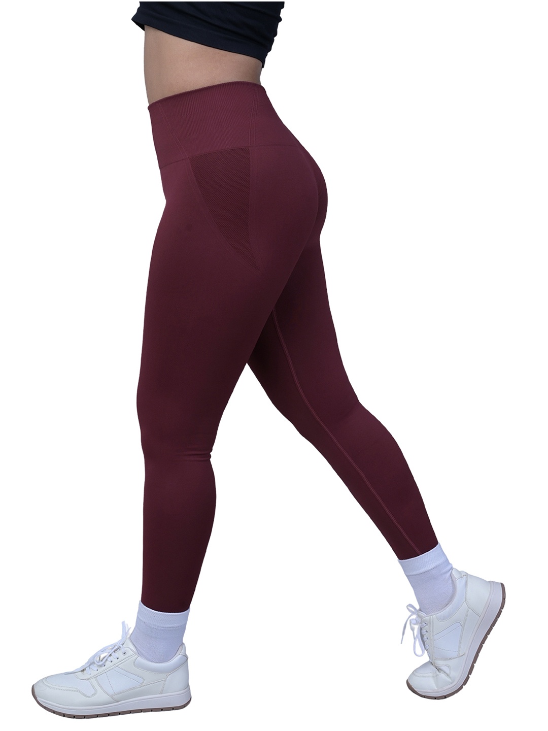 

Yoginis Activewear Sleek Tights, Maroon