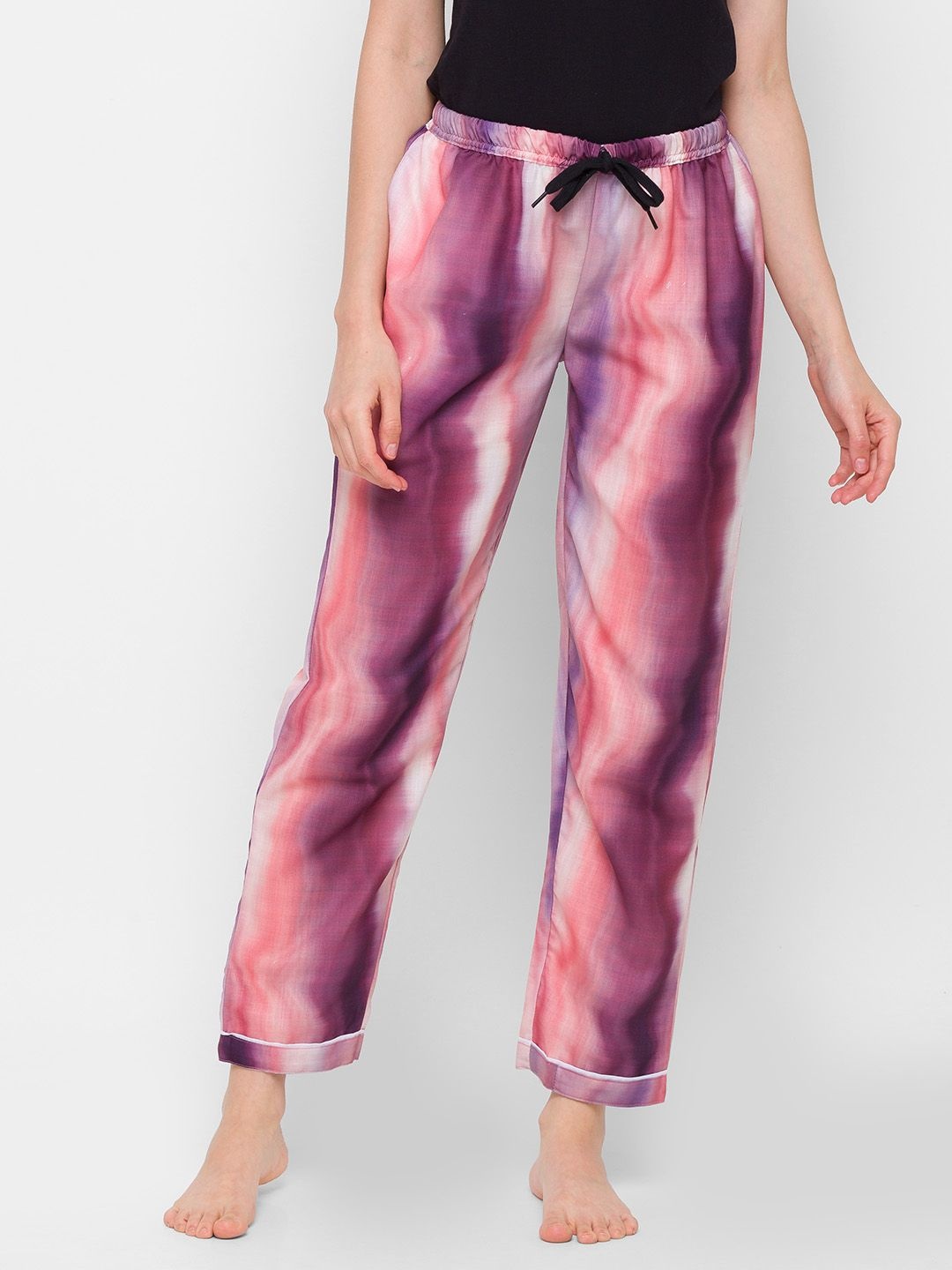 

NOIRA Women Pack Of 2 Printed Lounge Pants, Blue
