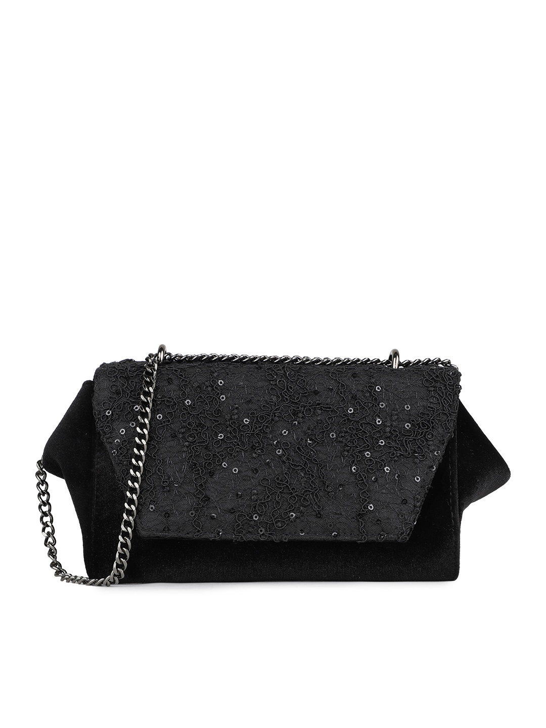 

Inc 5 Women Embellished Crossbody Sling Bag, Black