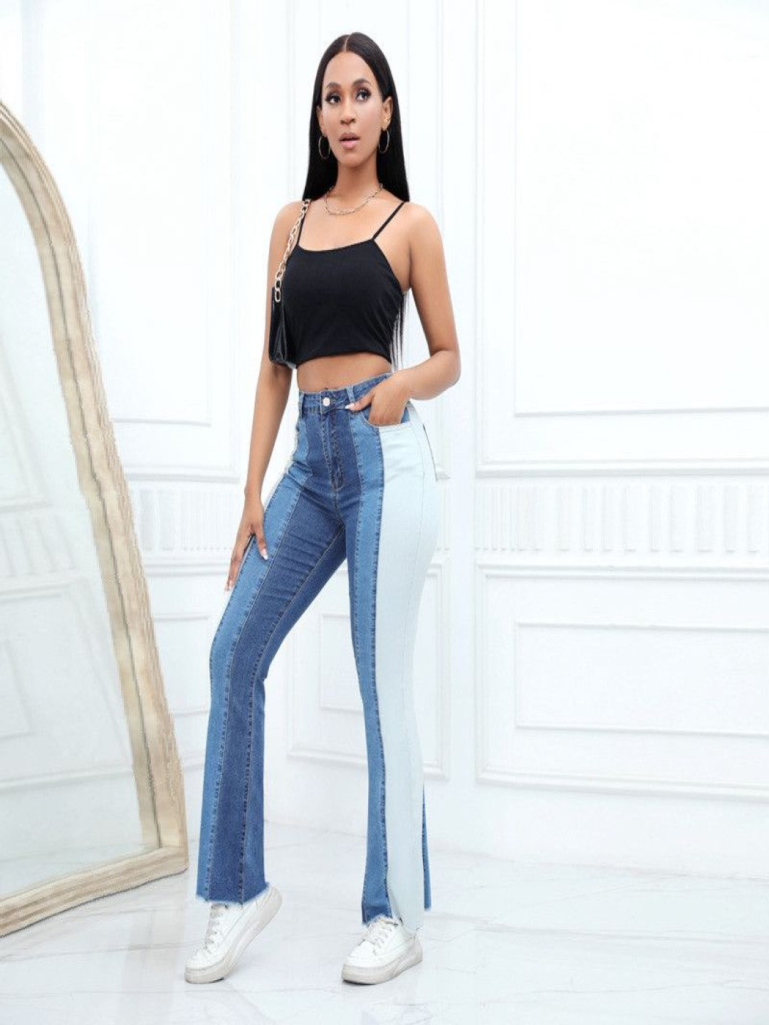 

The Roadster Lifestyle Co Cotton Wide-Leg Jeans, Blue