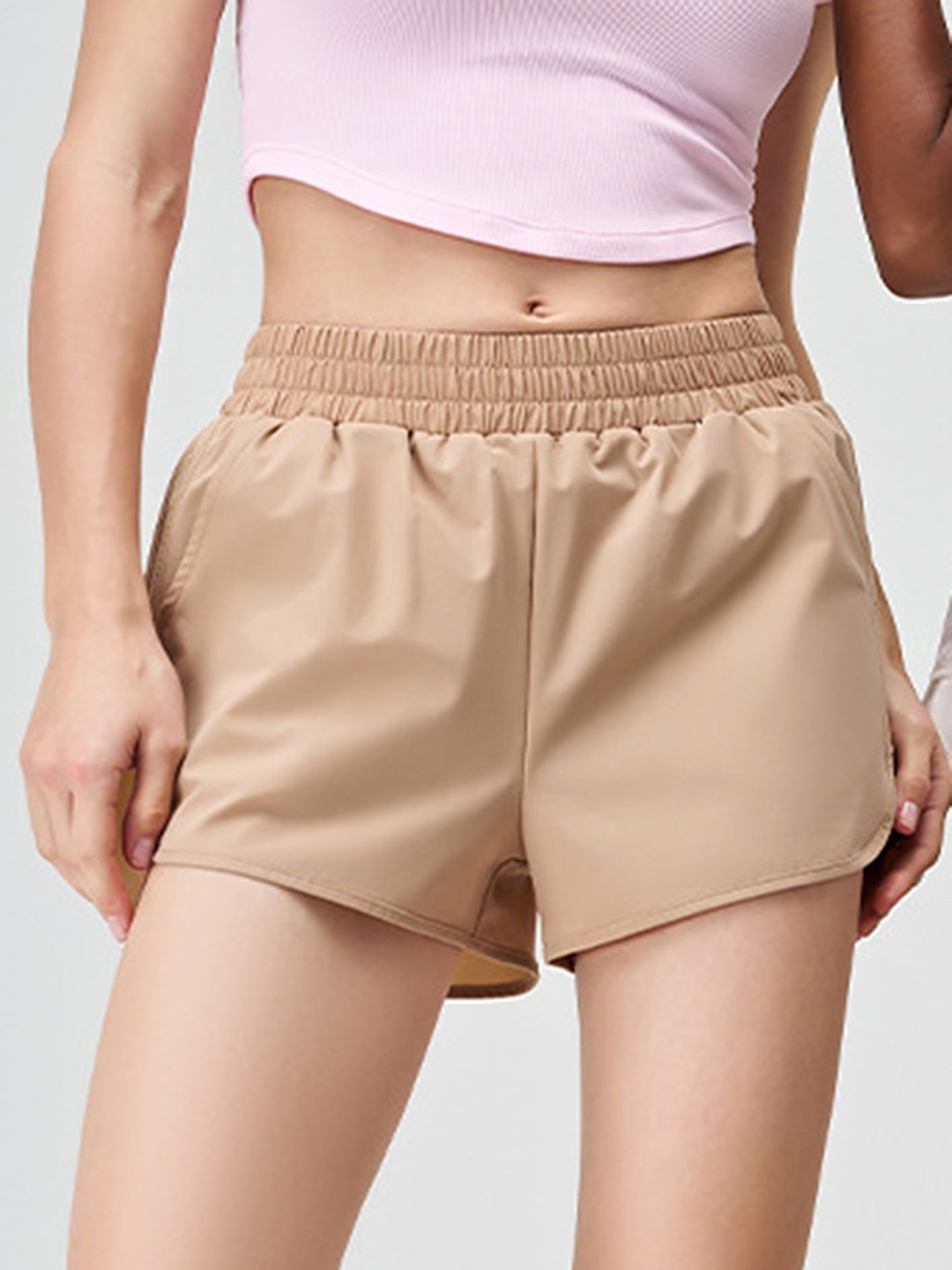 

LULU & SKY Women Loose Fit Shorts, Khaki