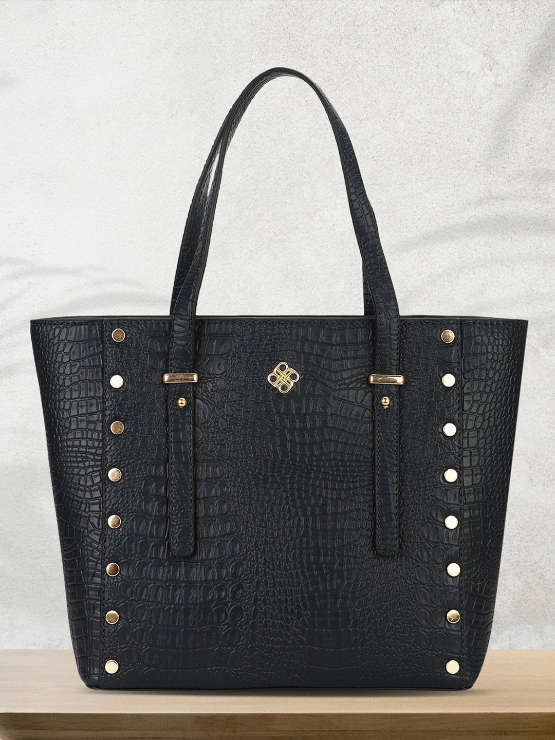 

Marie Claire Women Textured Structured Shoulder Bag, Black