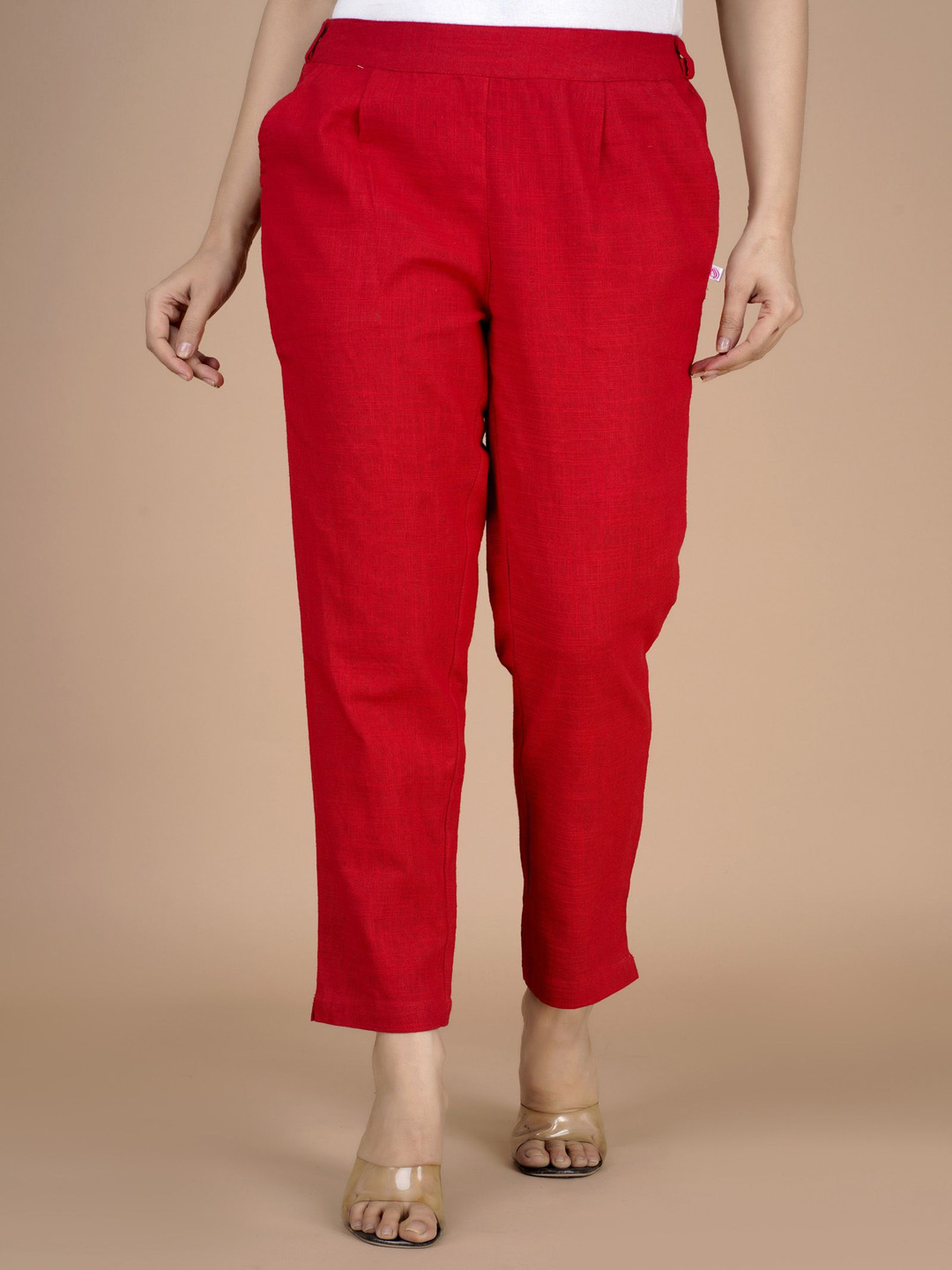 

BAESD Women Trousers, Red