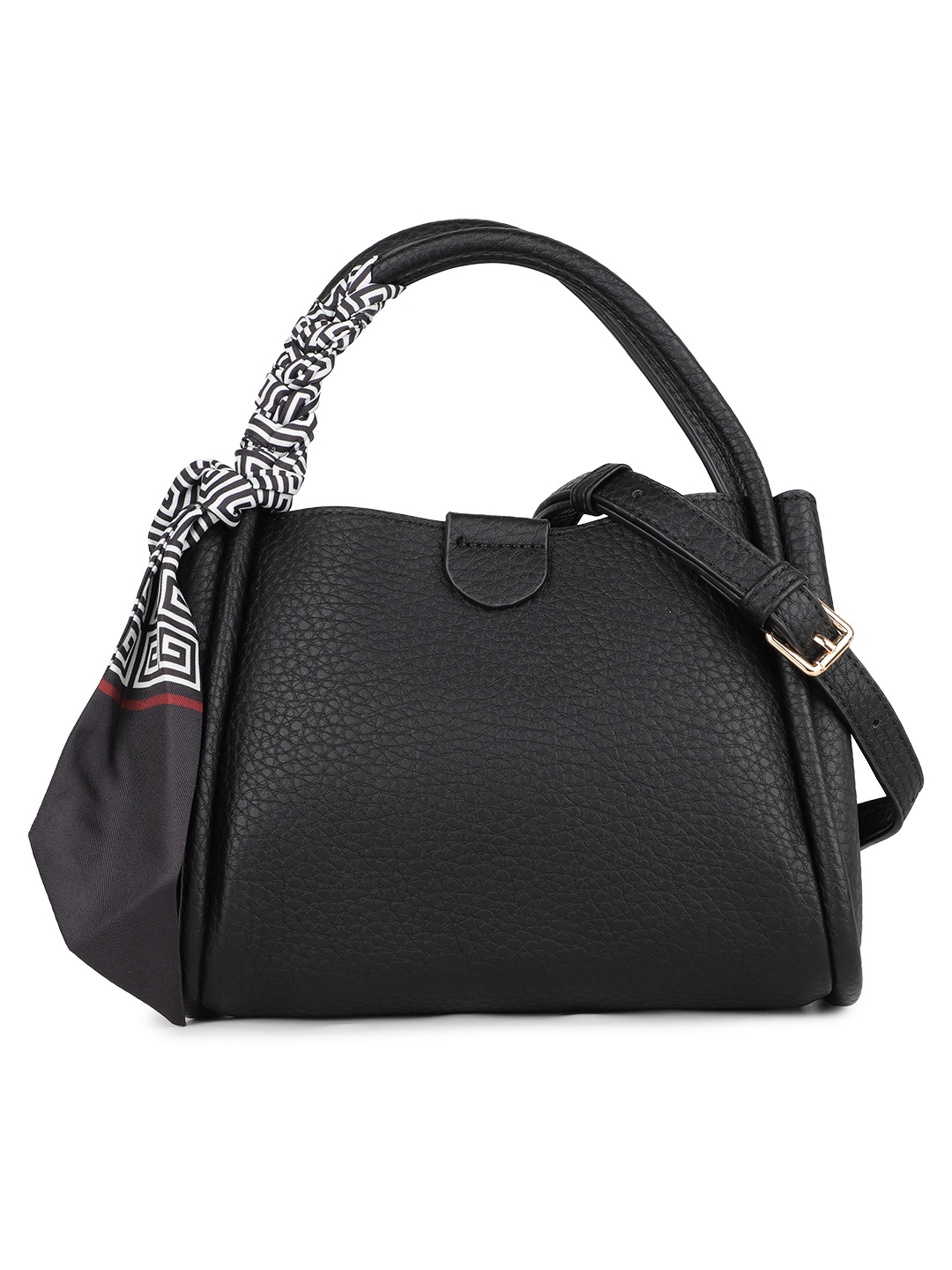 

Inc 5 Women Textured Swagger Handheld Bag, Black