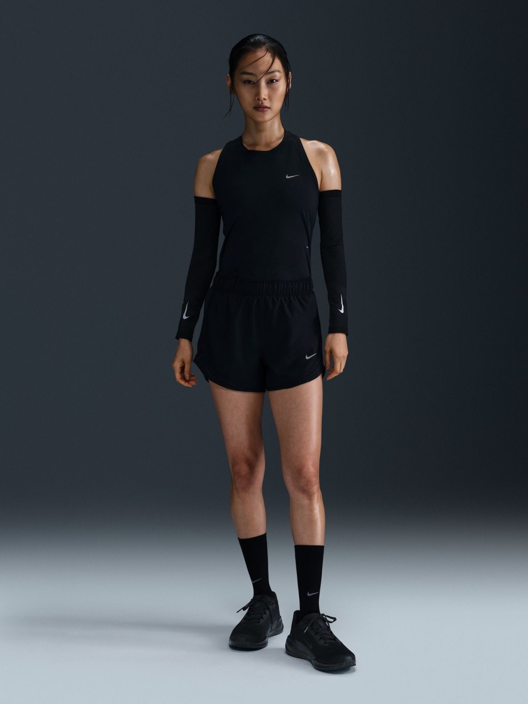 

Nike Tempo Women's Dri-FIT Mid-Rise Brief-Lined Running Shorts, Black