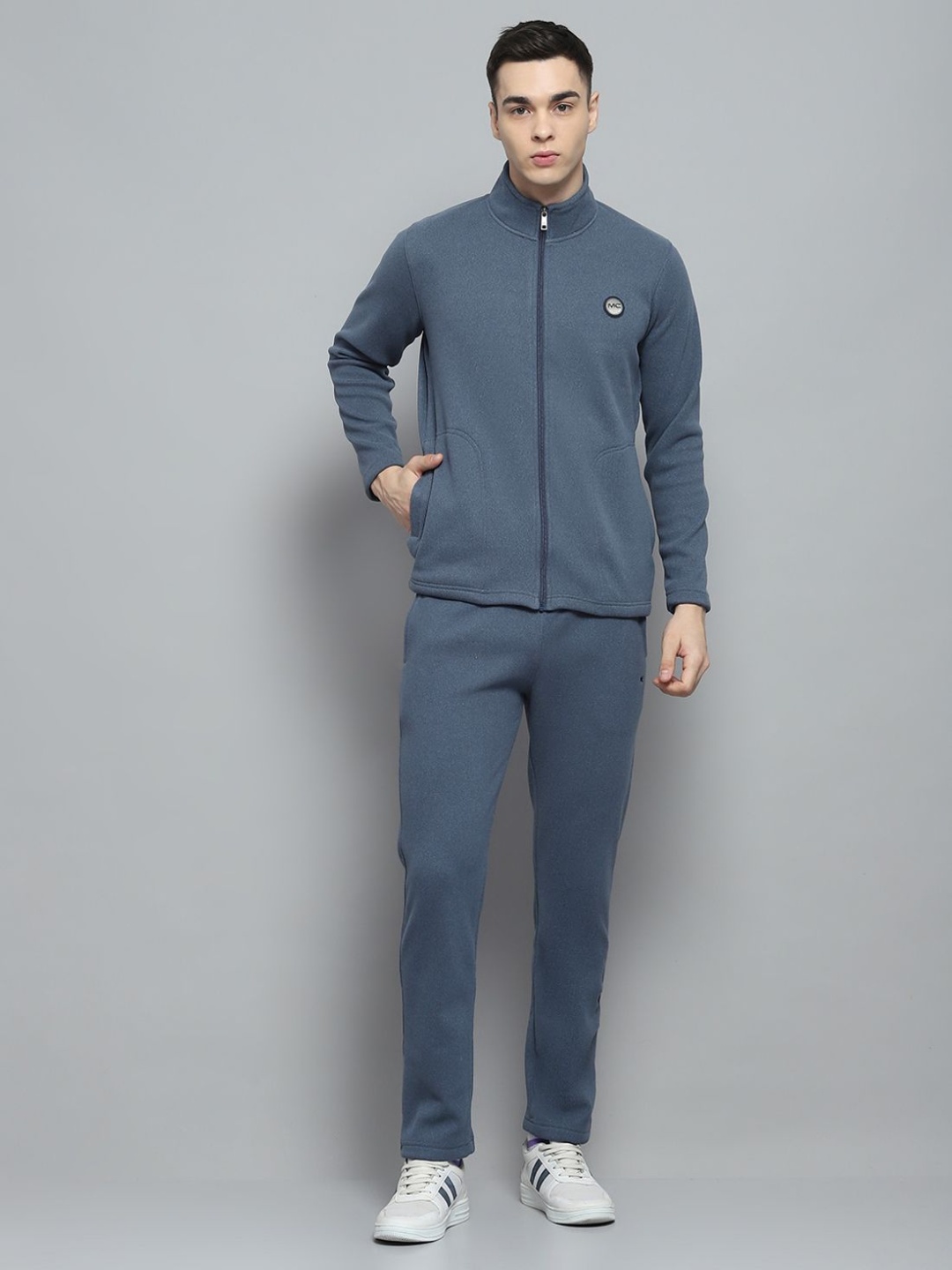 

Monte Carlo Men Mock Neck Tracksuit, Blue